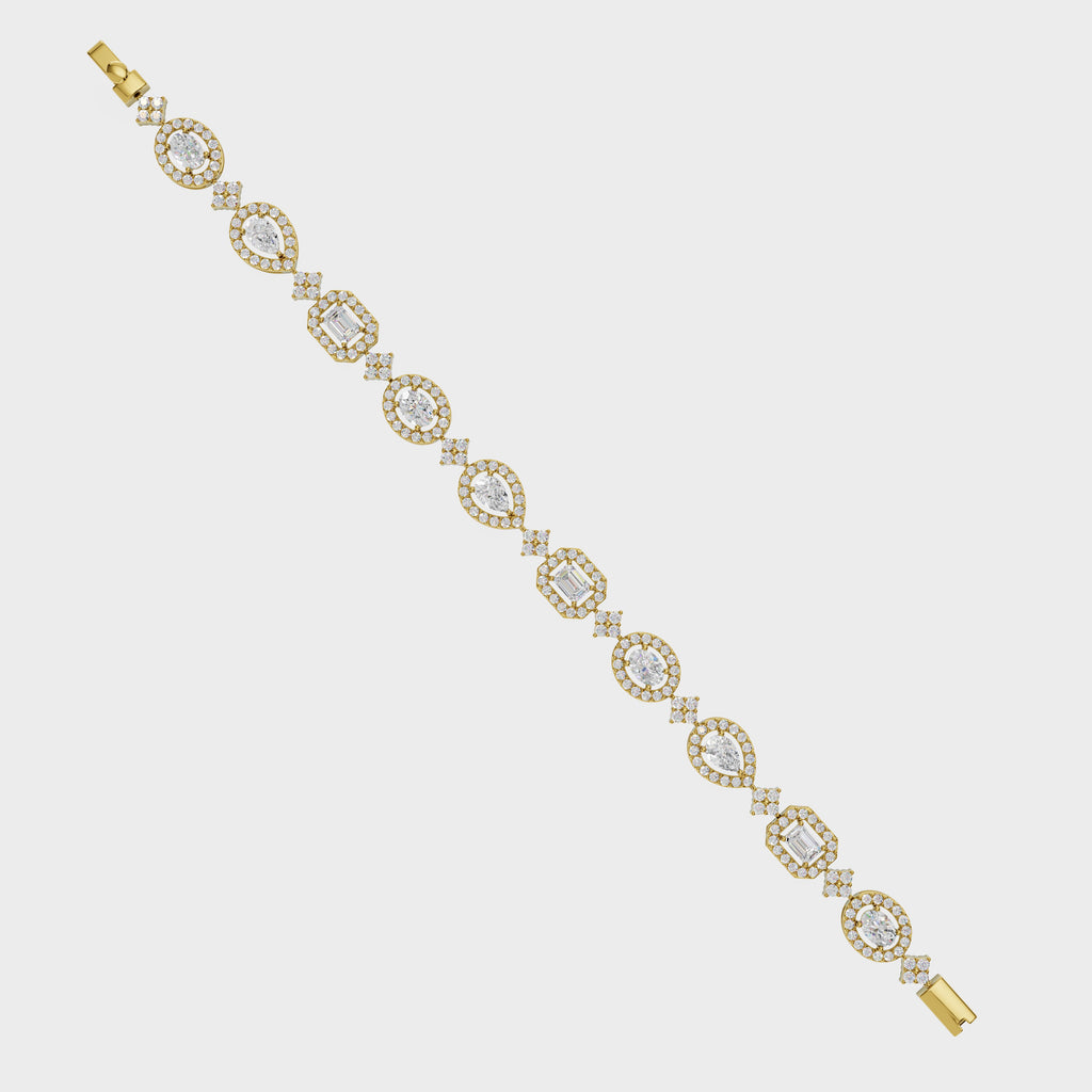 Symphony Of Shapes Tennis Bracelet