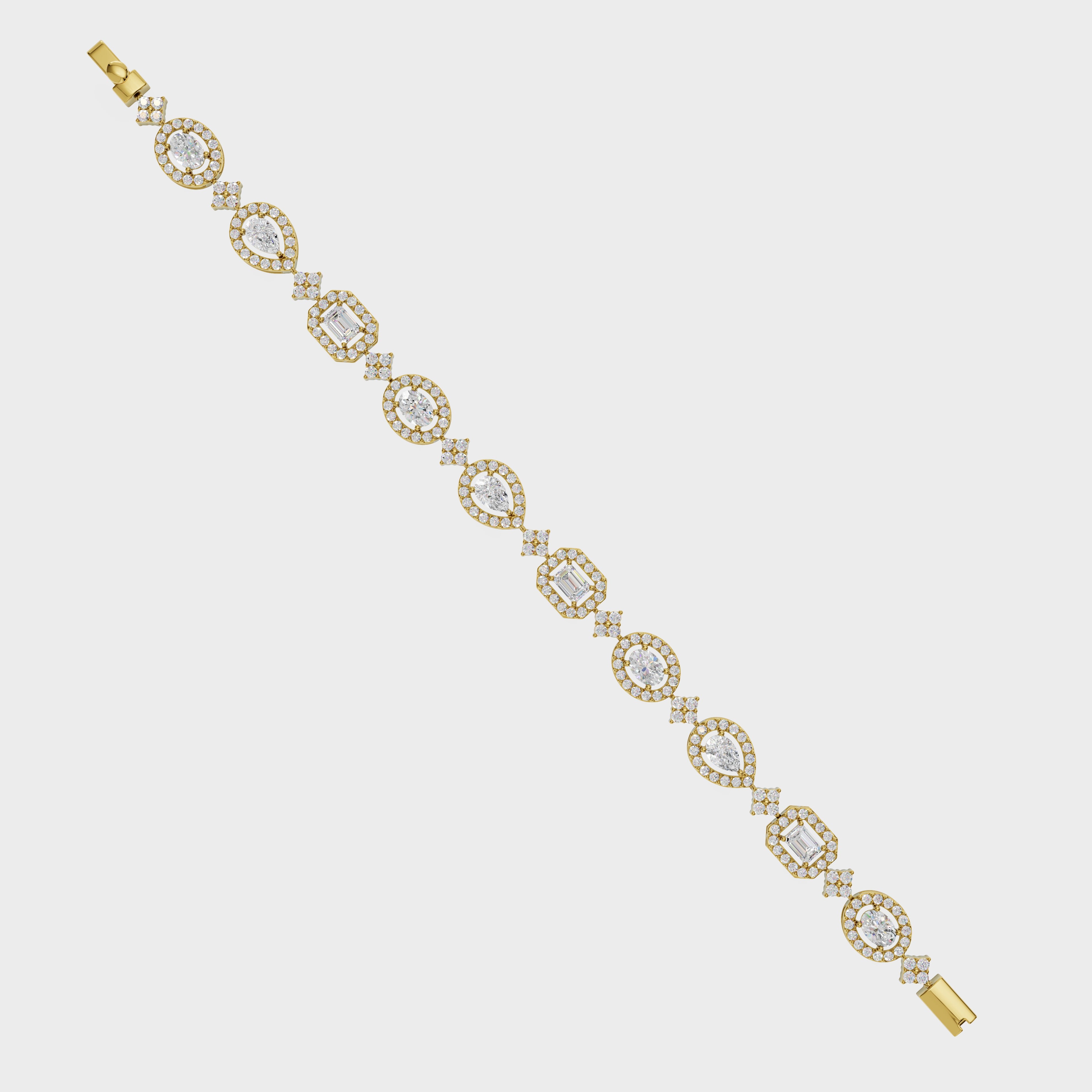 Symphony Of Shapes Tennis Bracelet