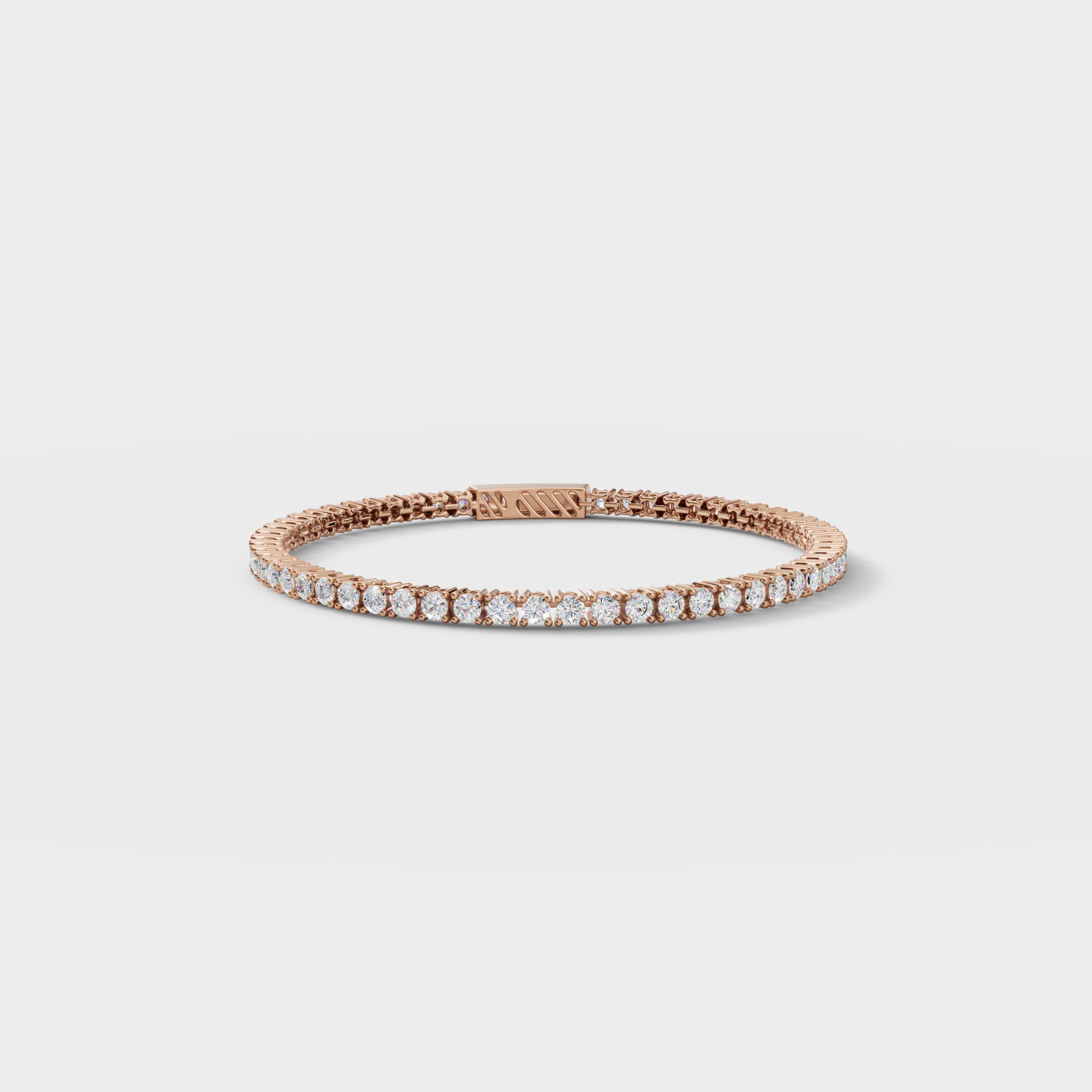 0.22 Ct Elegant Diamond Tennis Bracelet