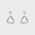 Modern Diamond 2 in 1 Earrings