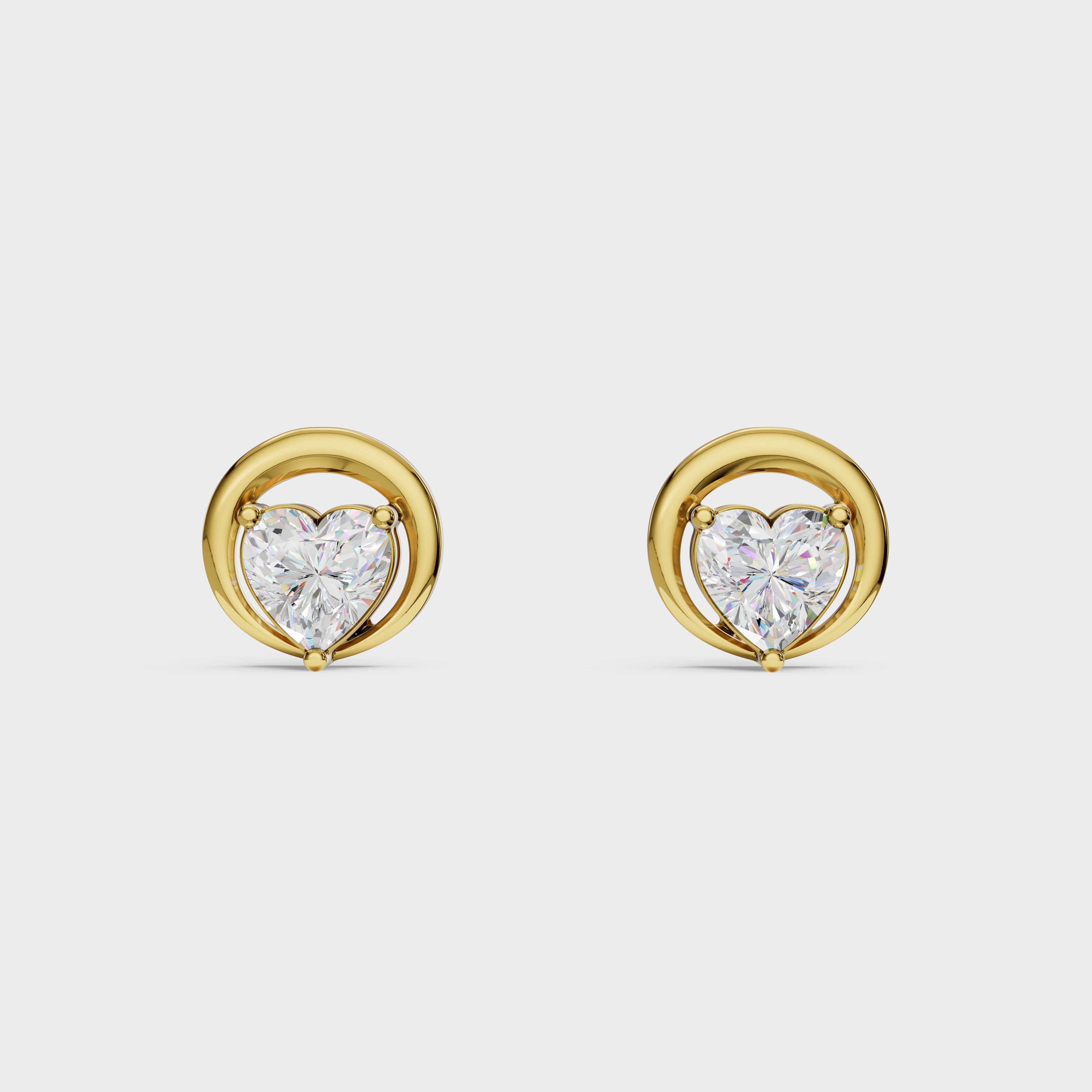 Heart stud