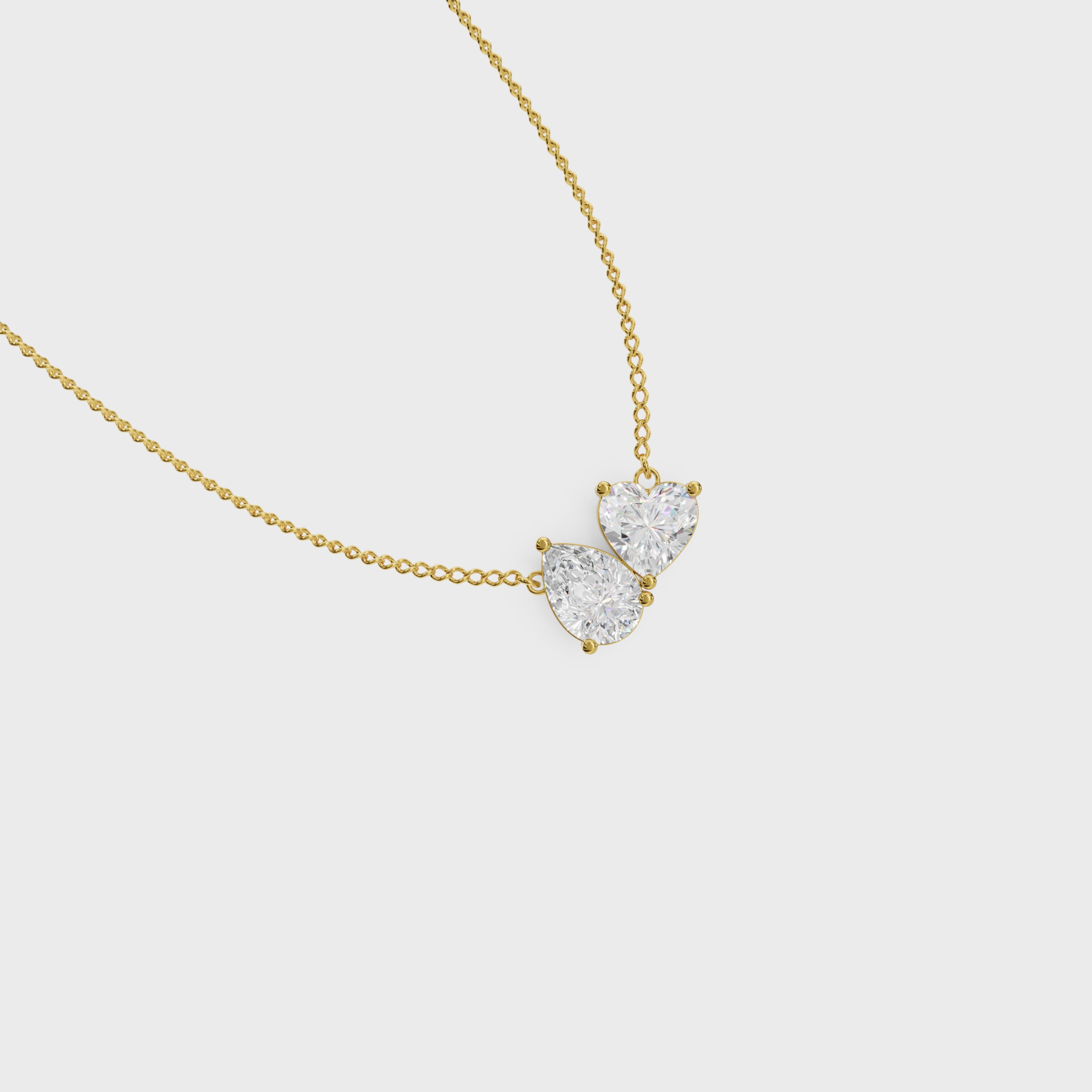 Soulmate Heart And Pear Pendant