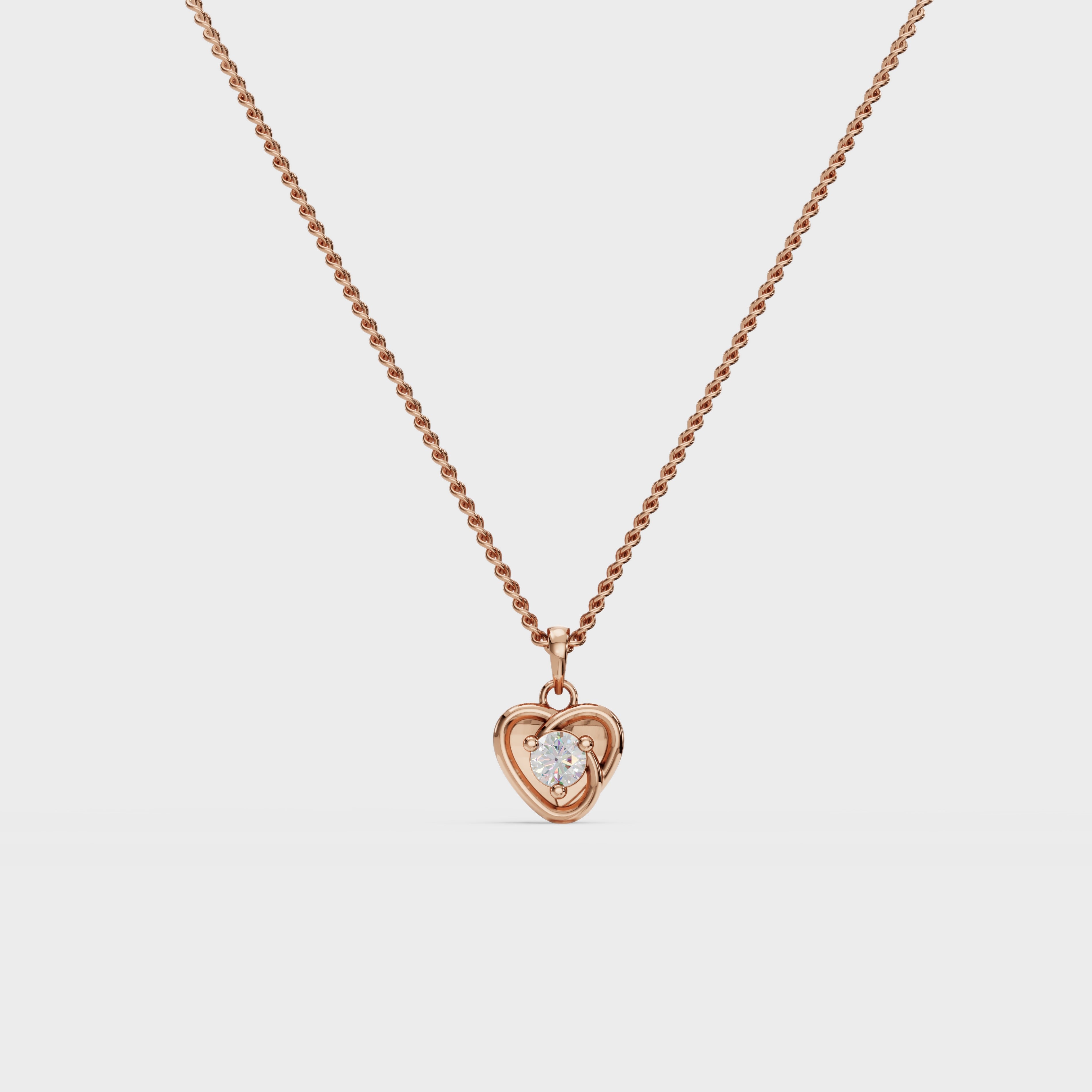 Heartglow Diamond Pendant
