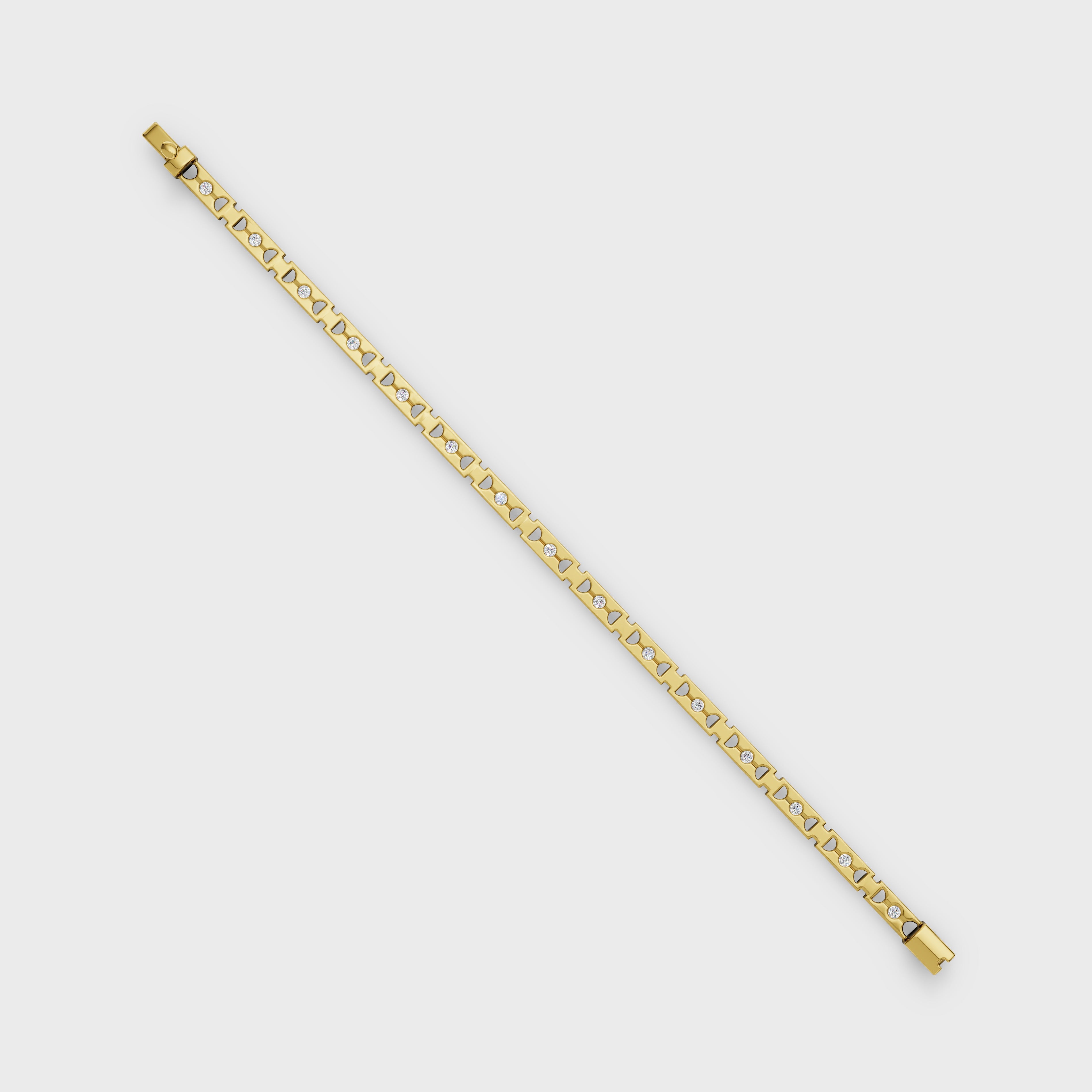 Aurora Round Cut Tennis Bracelet