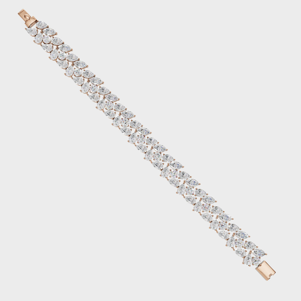 Elegant Pear Cut Tennis Bracelet