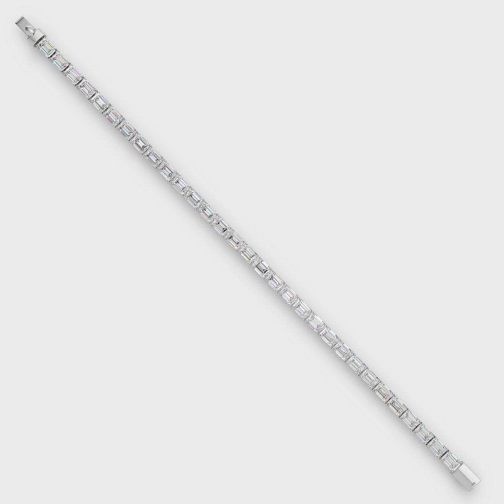 Classic Emerald Cut Diamond Bracelet