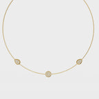 Bezel Round And Pear Charm