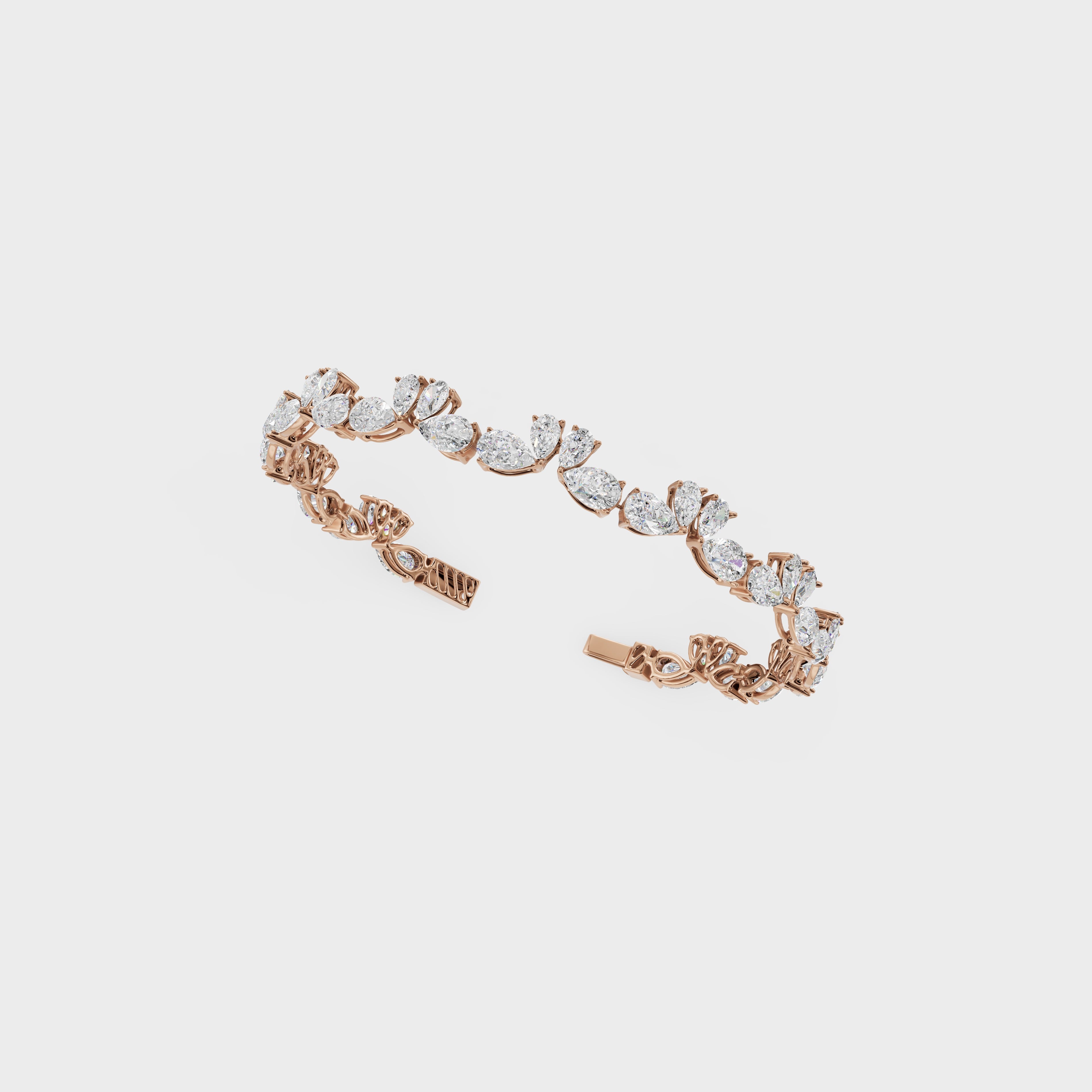 Luminious Love Of Swan Diamond Bracelet