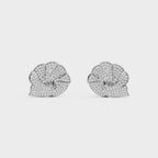 Shell inspired Diamond Ear Tops