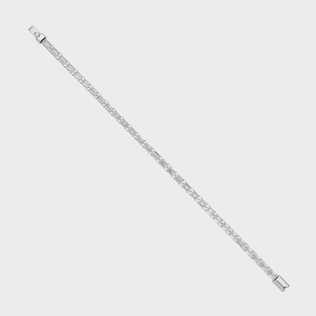 Classic Emerald Cut Diamond Bracelet