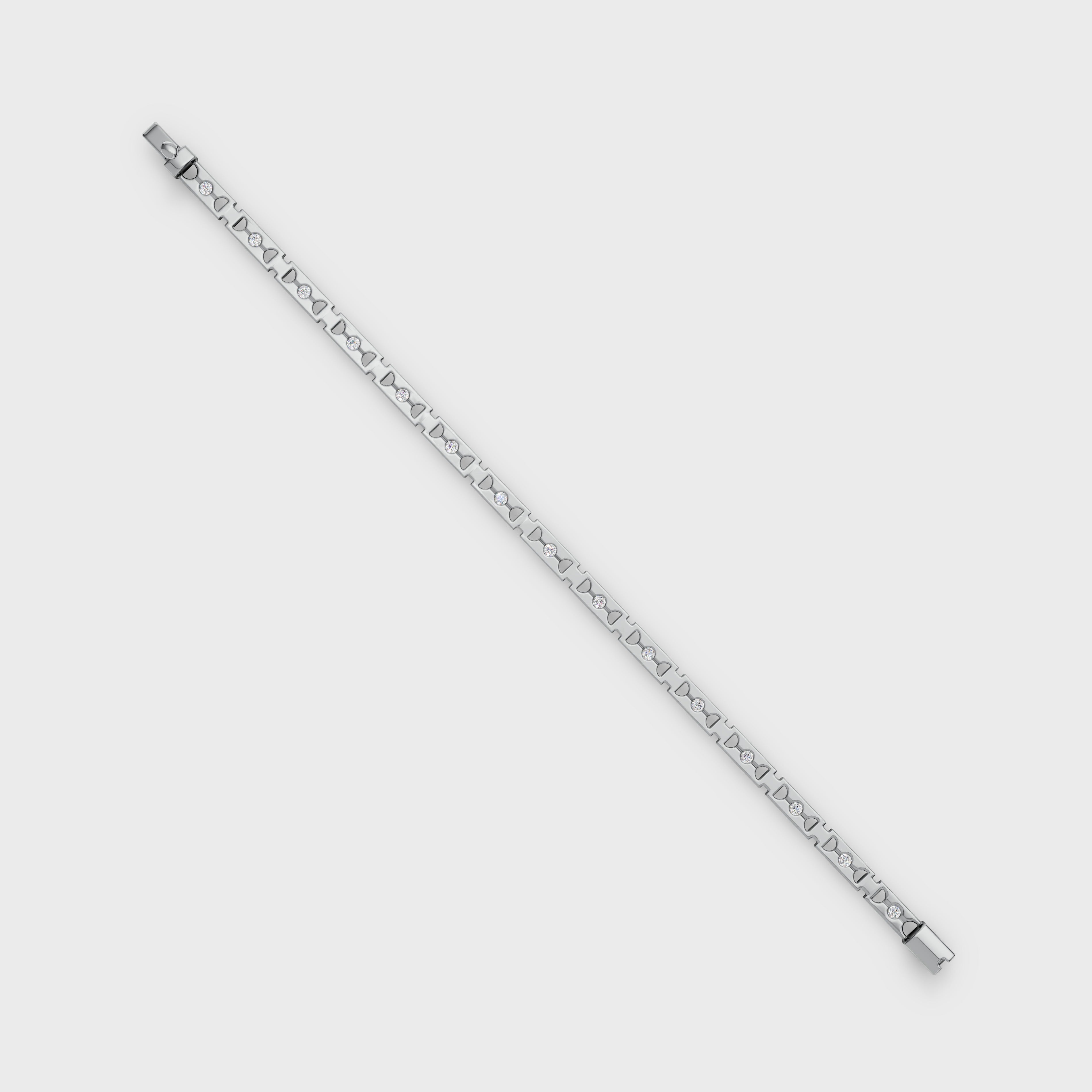 Aurora Round Cut Tennis Bracelet