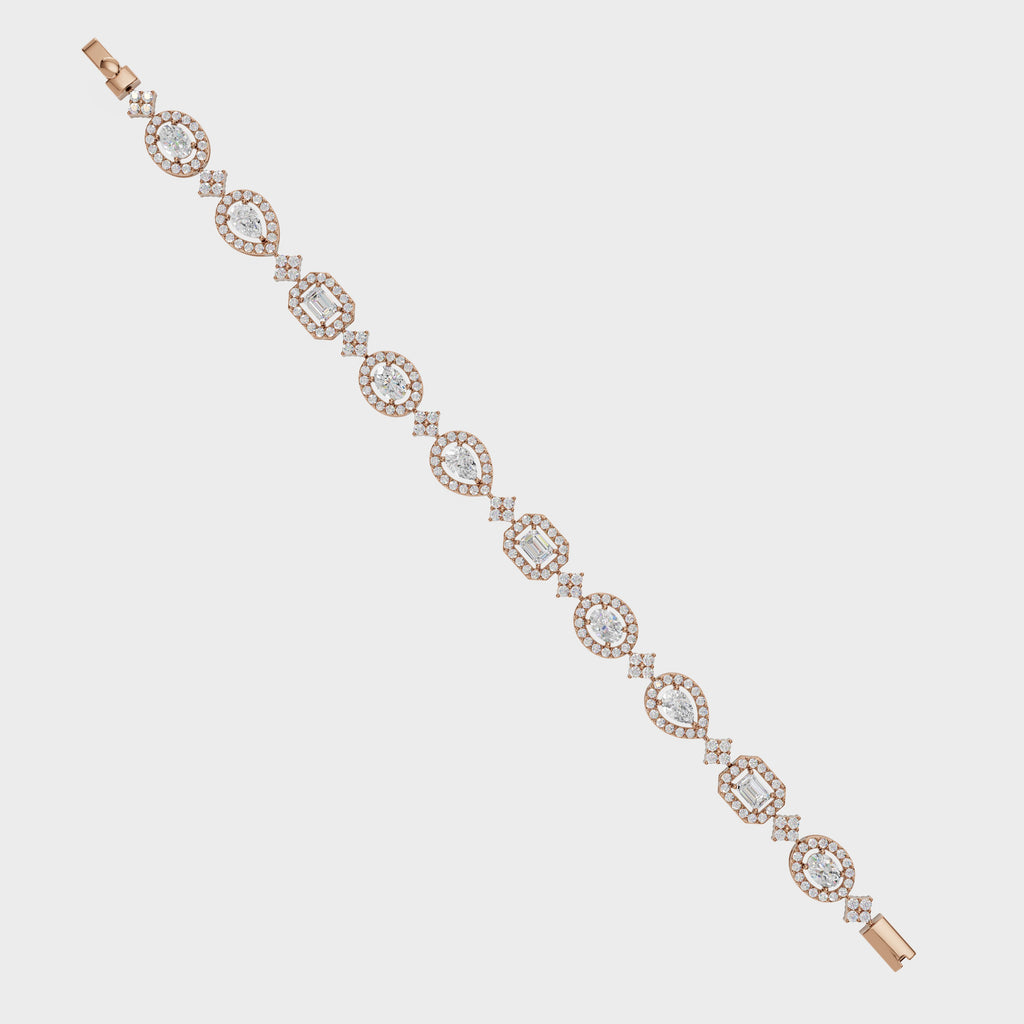 Symphony Of Shapes Tennis Bracelet