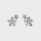 Two-Tier Flower Stud Earrings