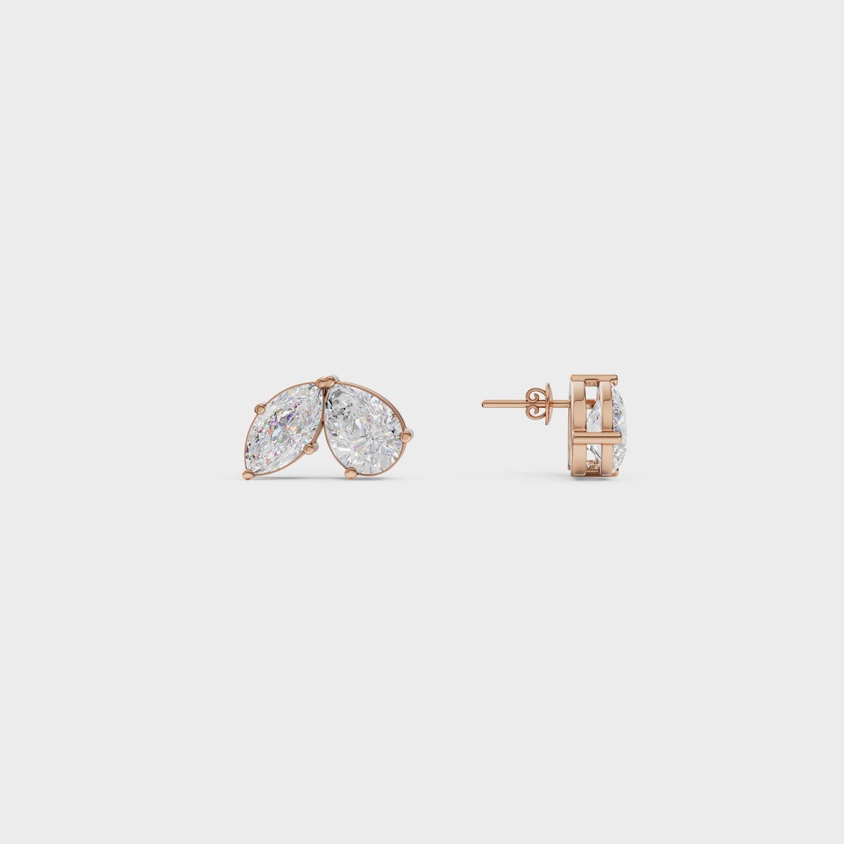 Toi Moi Pear &  Marquise Cut Stud Earrings