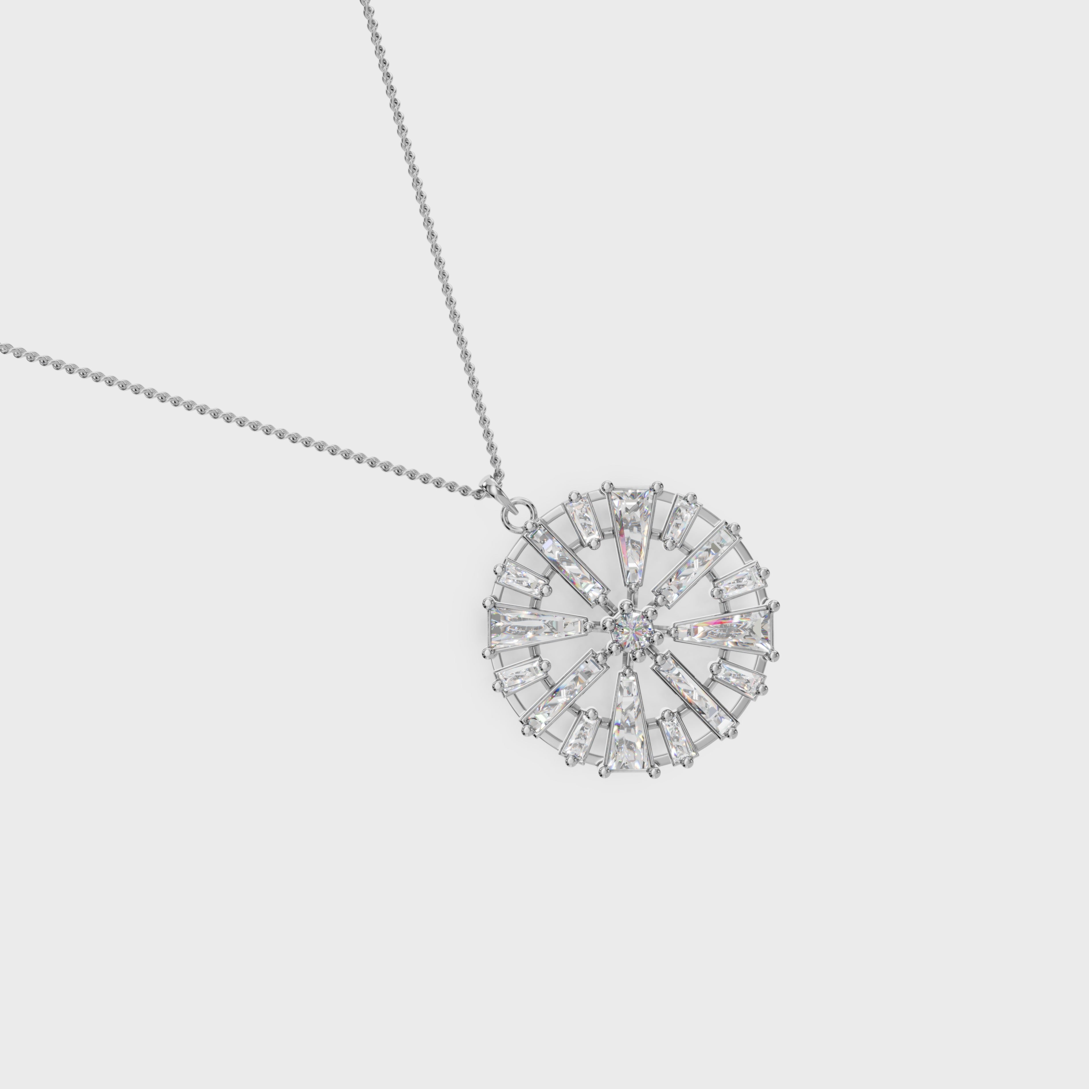 Lux Modernist Geometric Sun Pendant