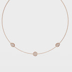 Bezel Round And Pear Charm