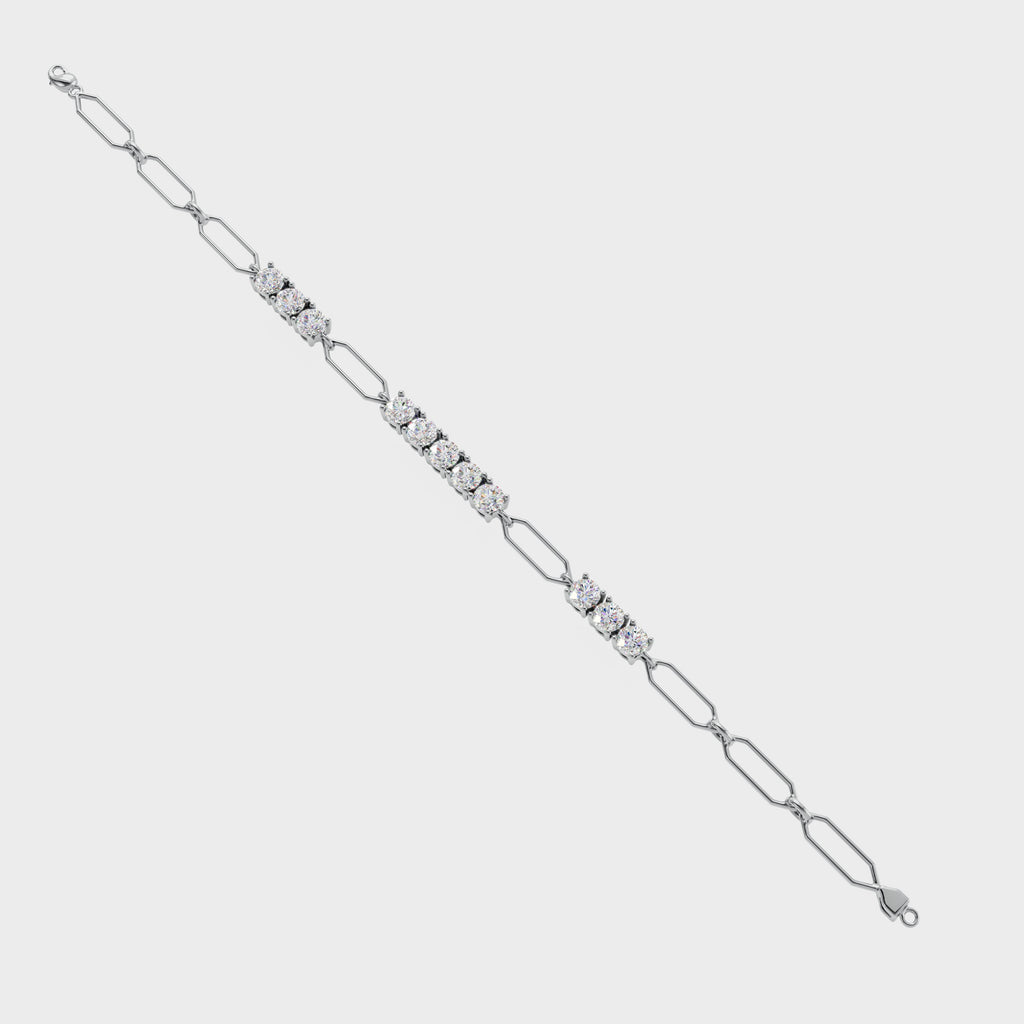 Crystal Grid Diamond Bracelet