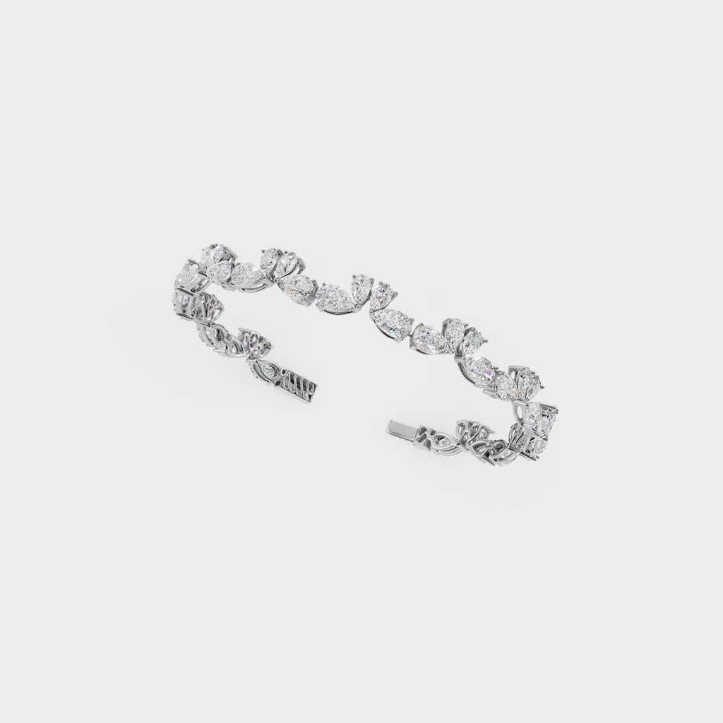 Luminious Love Of Swan Diamond Bracelet