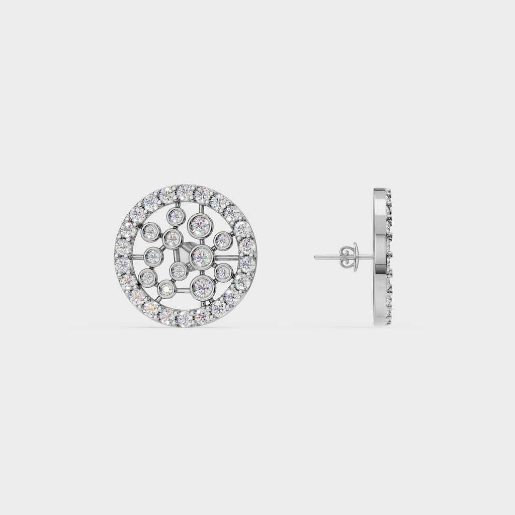 Abstract Cluster Stud Earrings