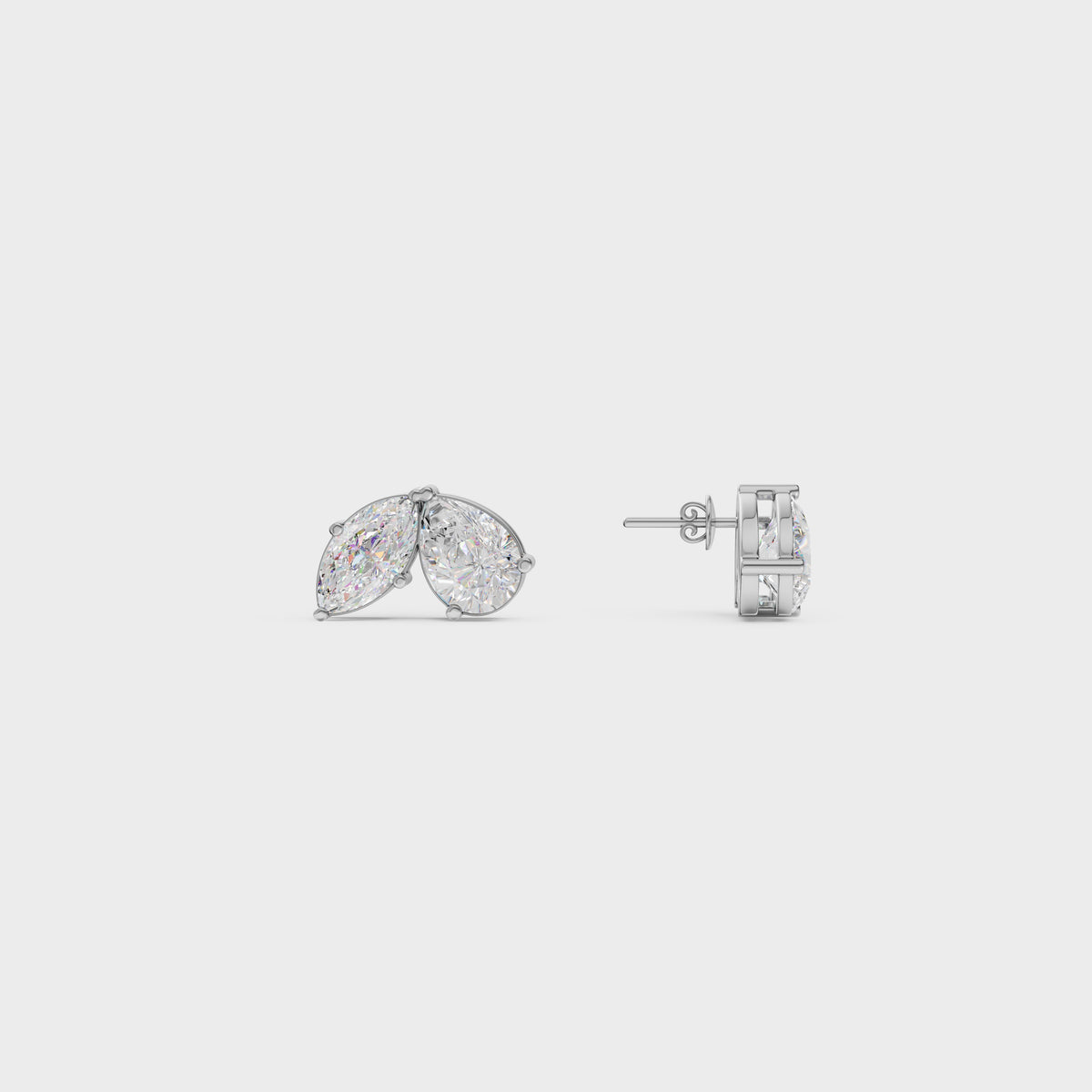 Toi Moi Pear &  Marquise Cut Stud Earrings