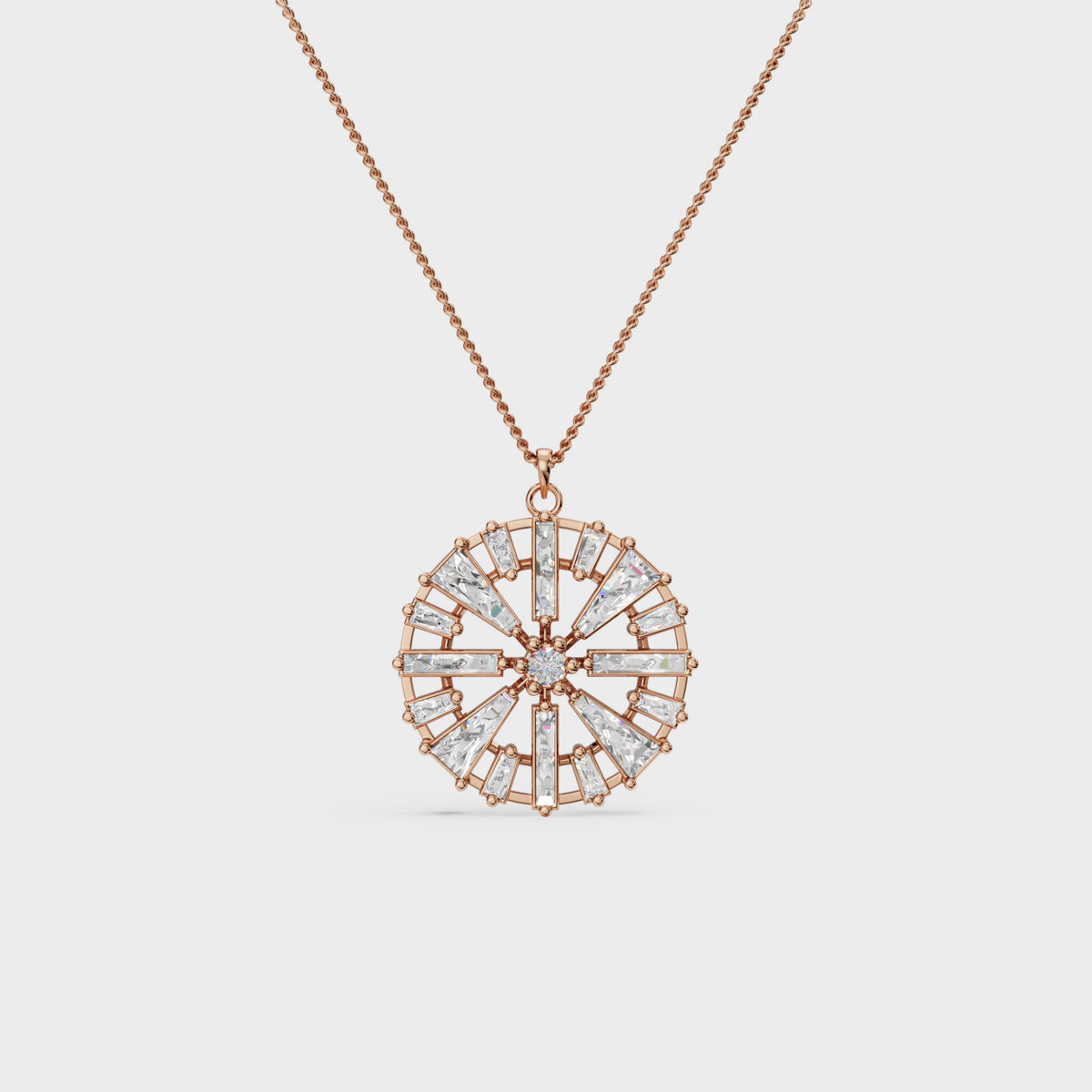 Lux Modernist Geometric Sun Pendant