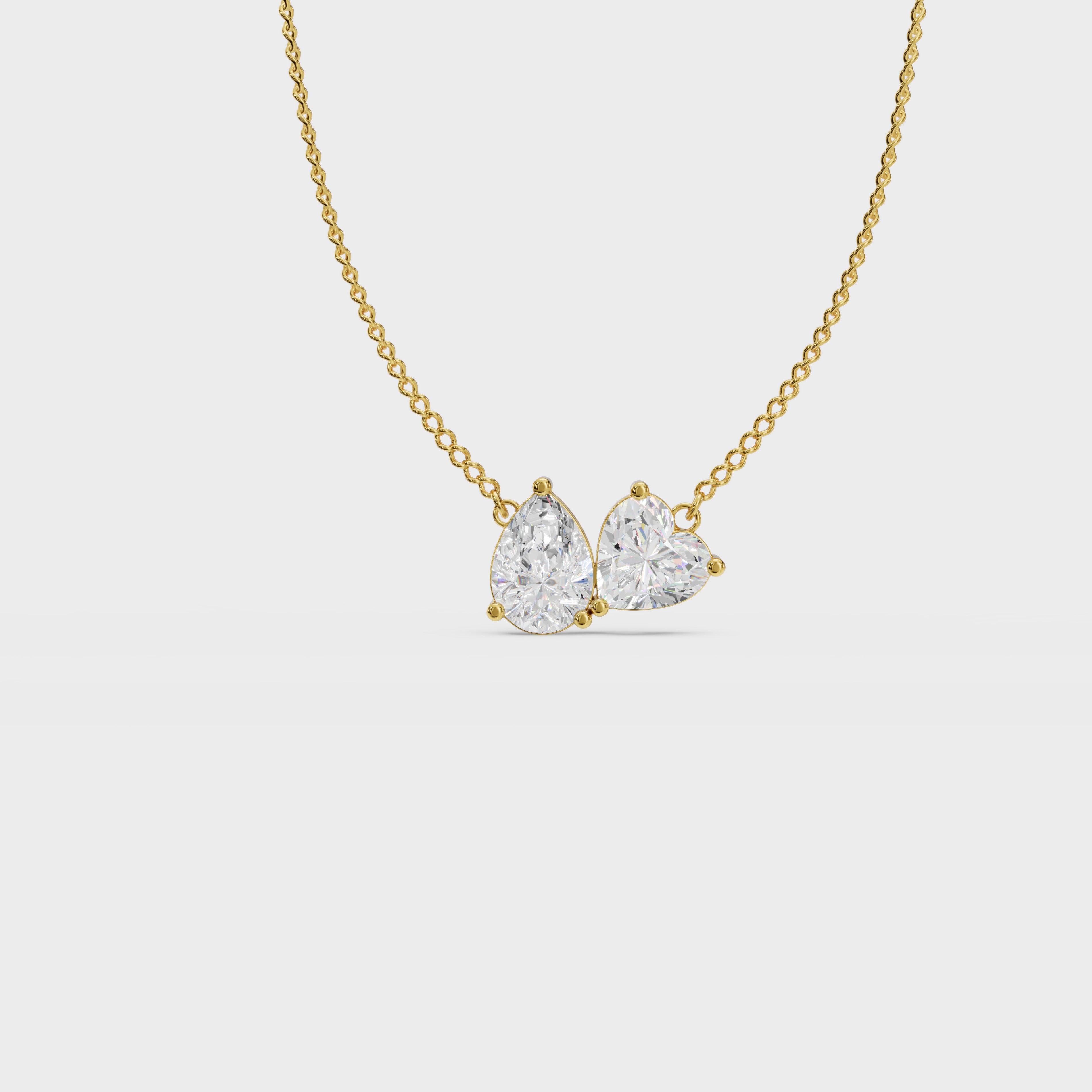 Soulmate Heart And Pear Pendant
