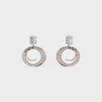 2 in One Oval cut stud & Earrings