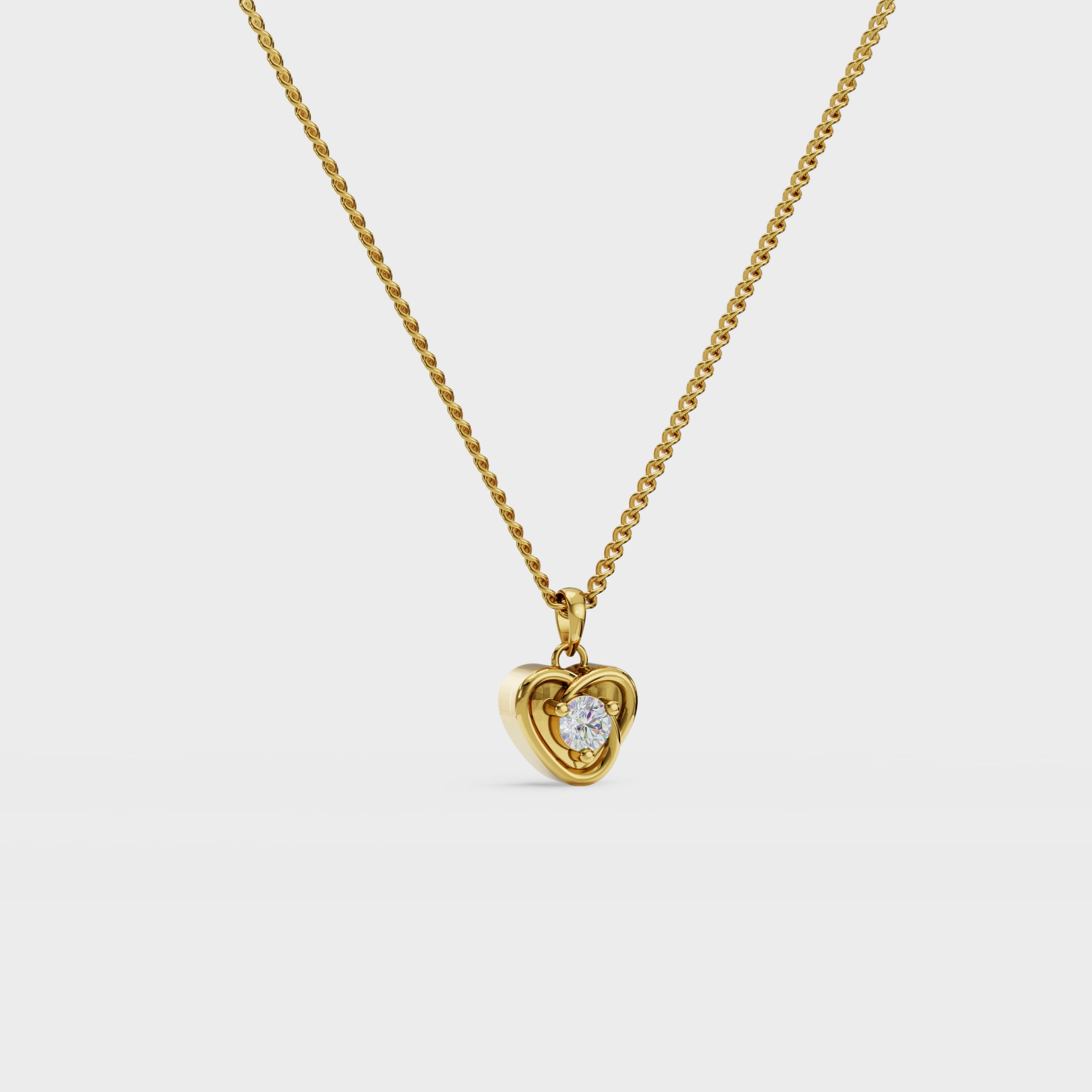 Heartglow Diamond Pendant