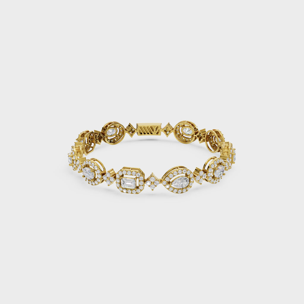 Symphony Of Shapes Tennis Bracelet