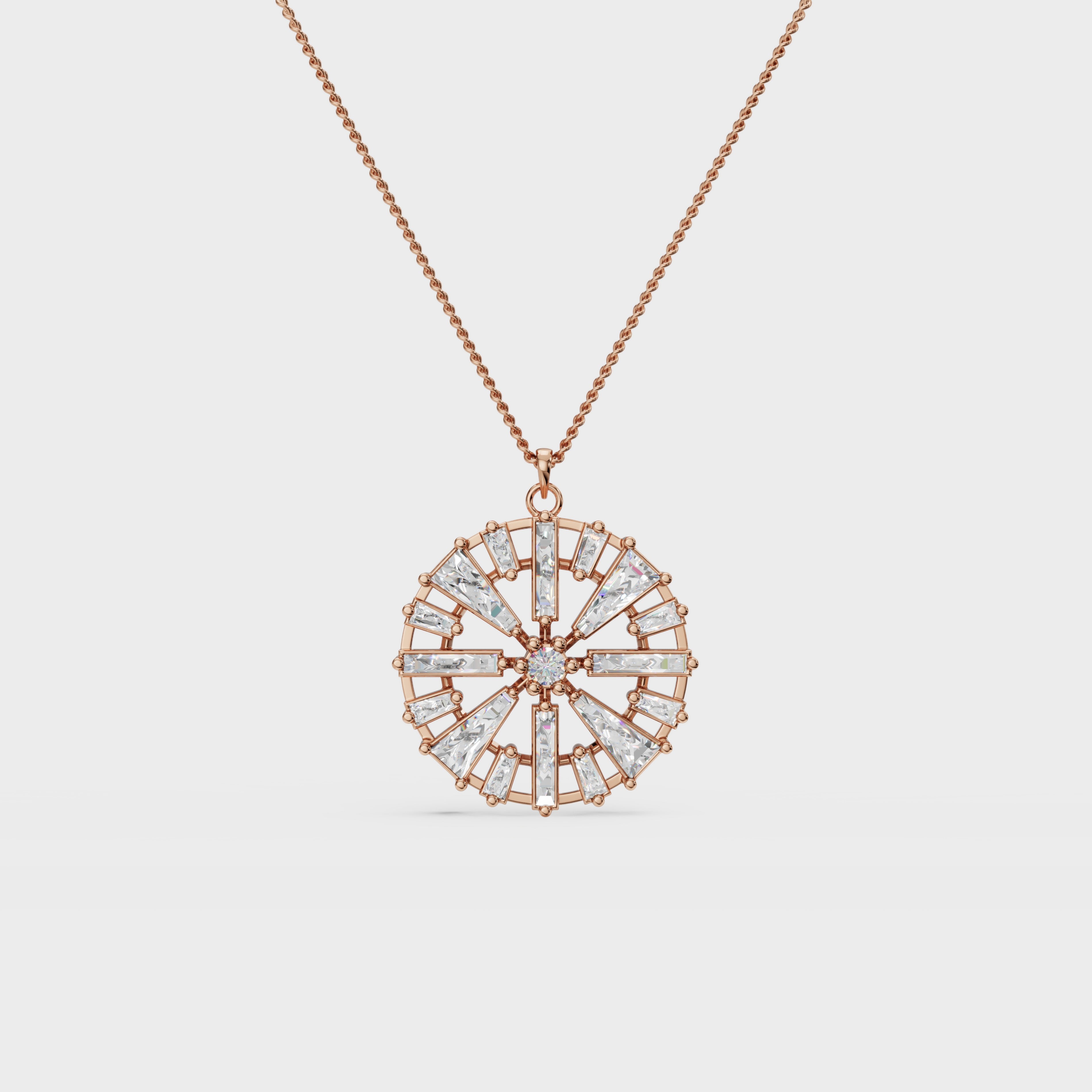 Lux Modernist Geometric Sun Pendant