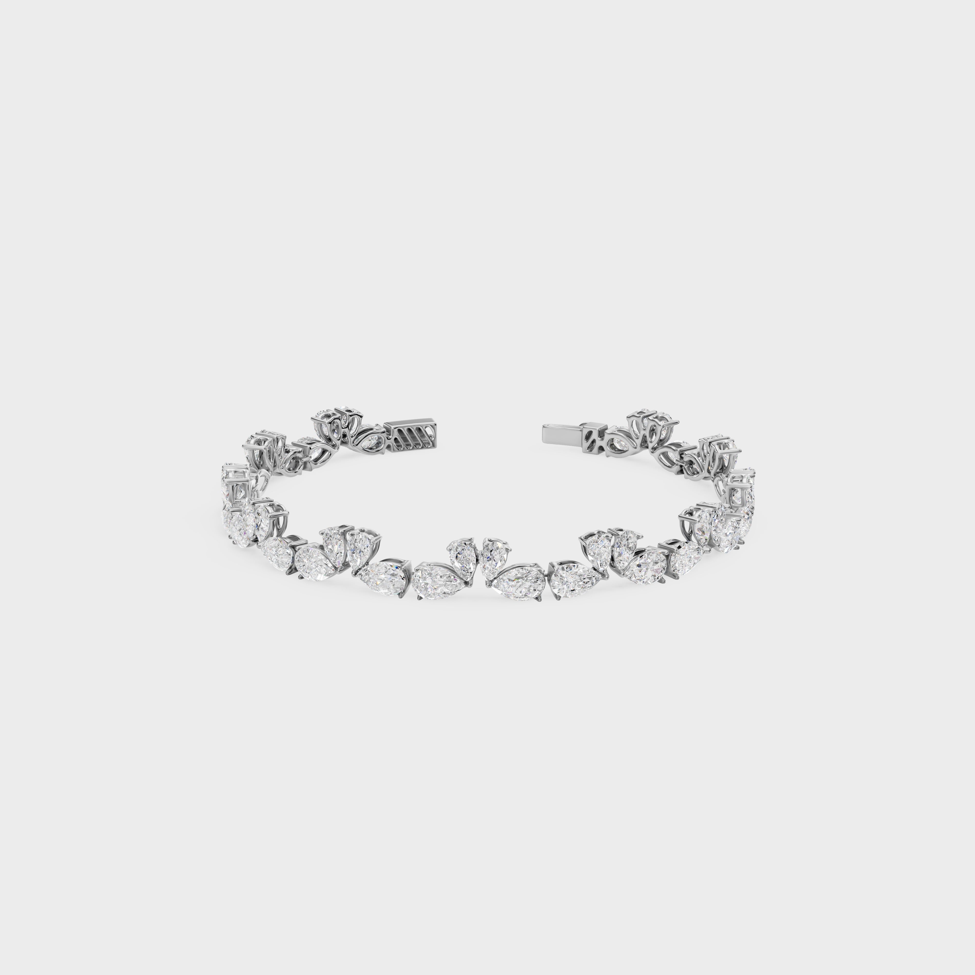 Luminious Love Of Swan Diamond Bracelet