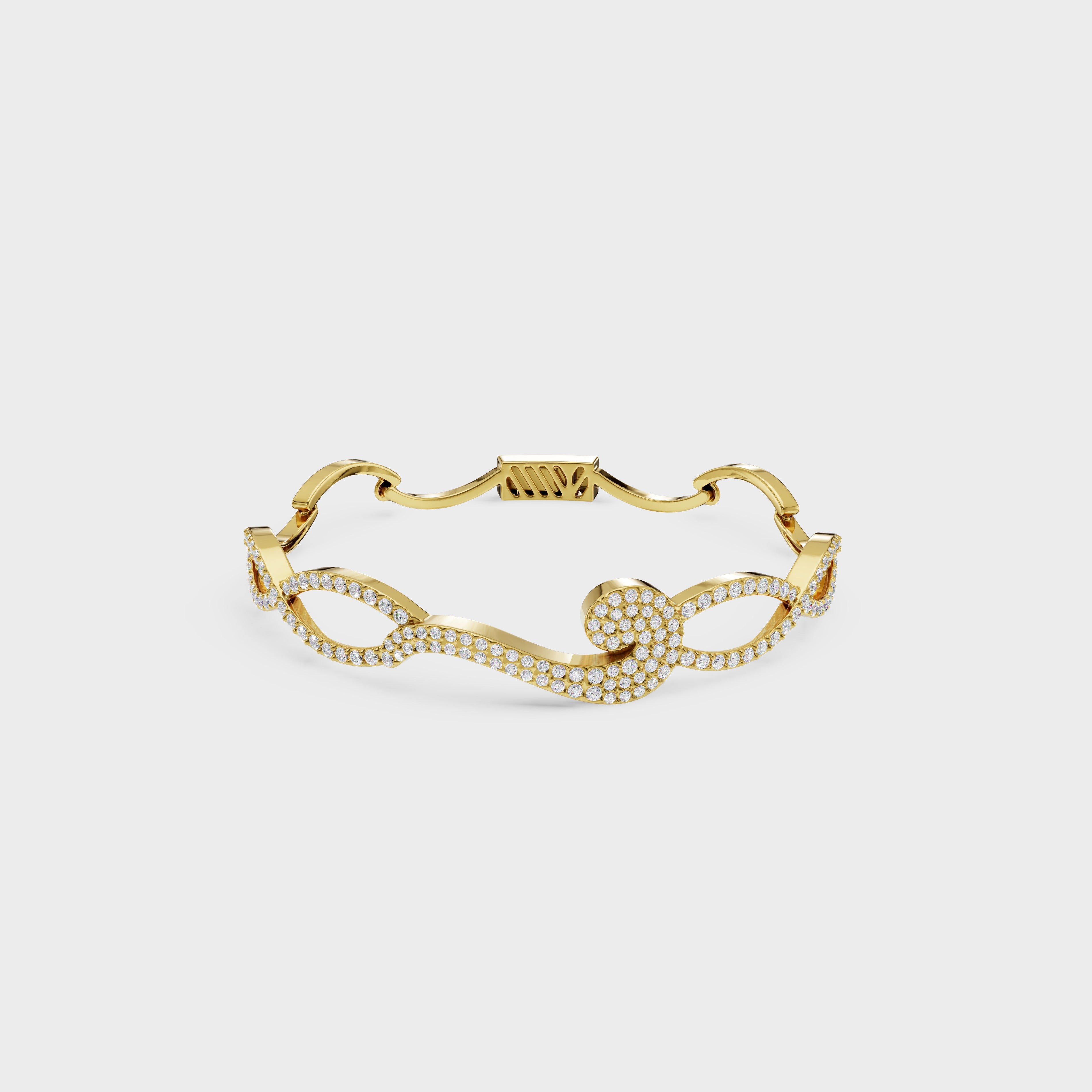 Gleaming Harmony Diamond Bracelet
