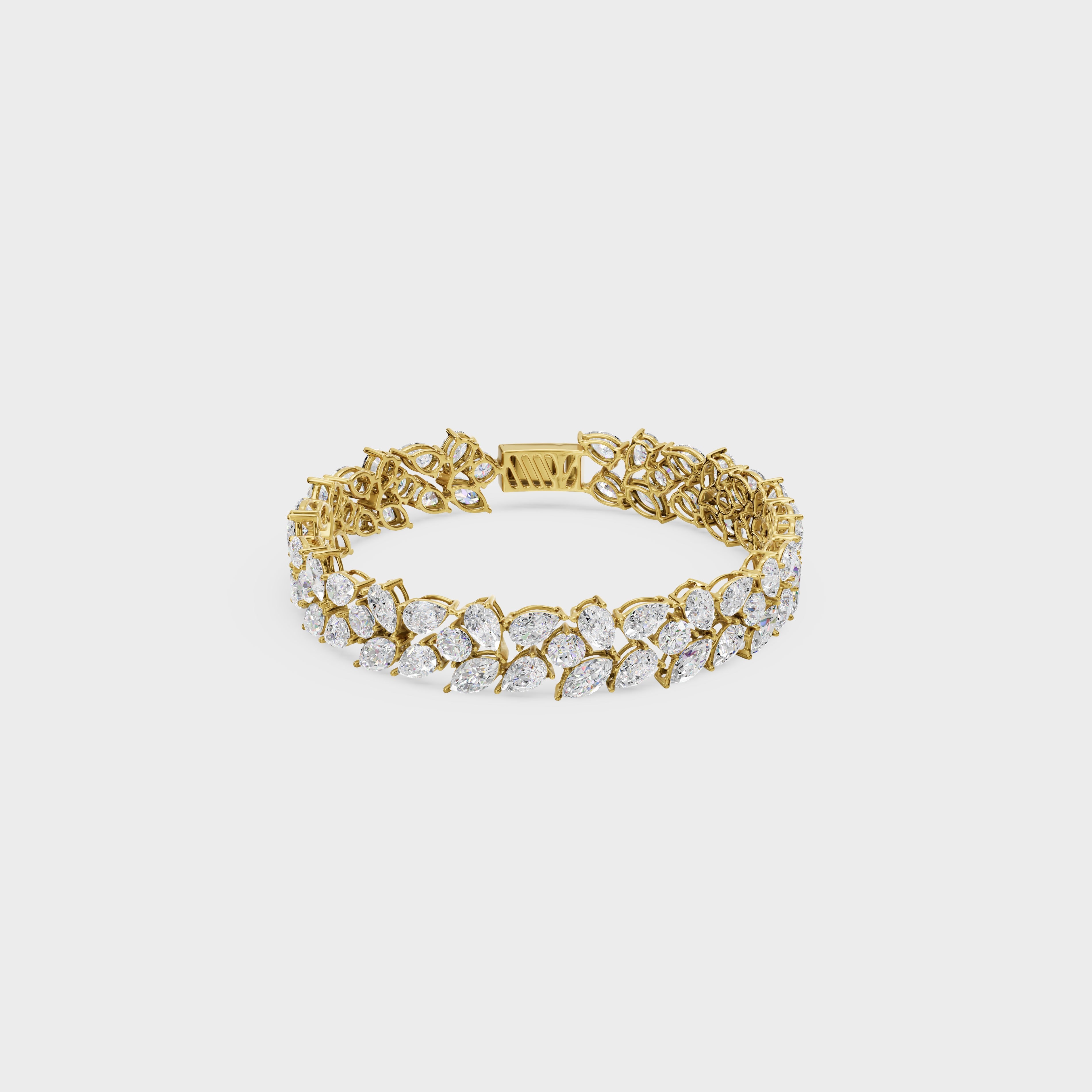 Elegant Pear Cut Tennis Bracelet