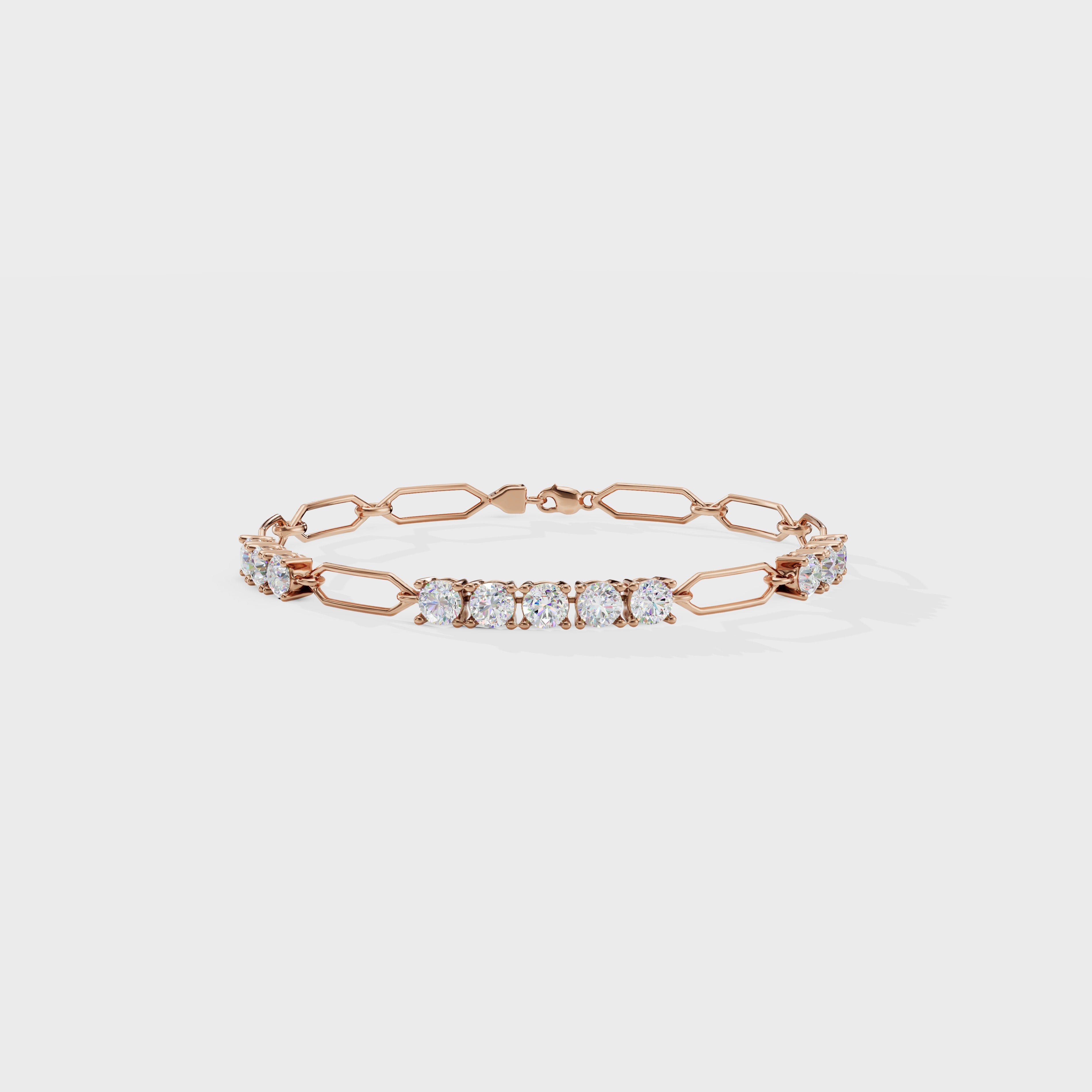 Crystal Grid Diamond Bracelet
