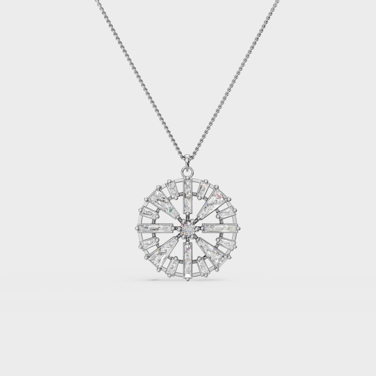 Lux Modernist Geometric Sun Pendant