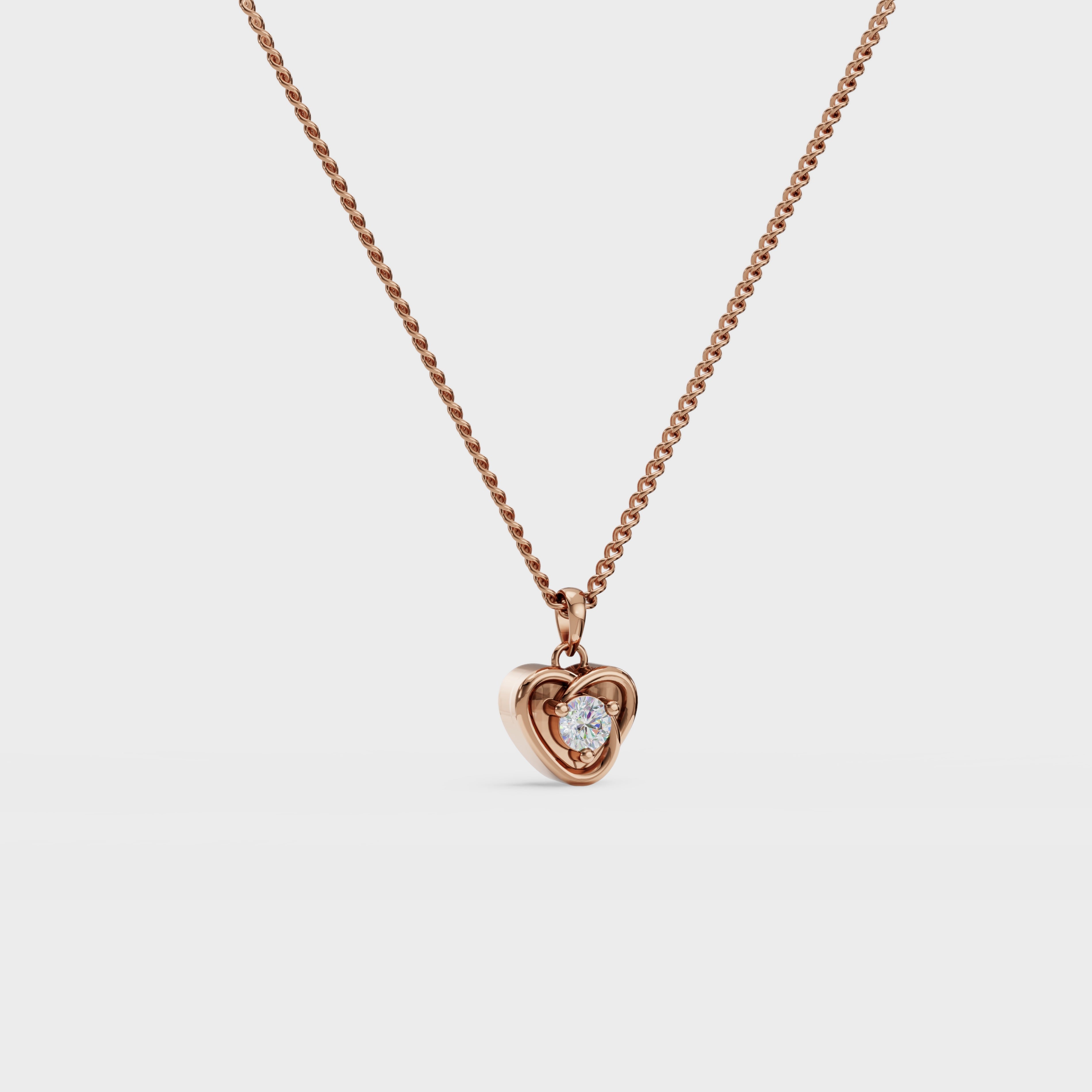 Heartglow Diamond Pendant