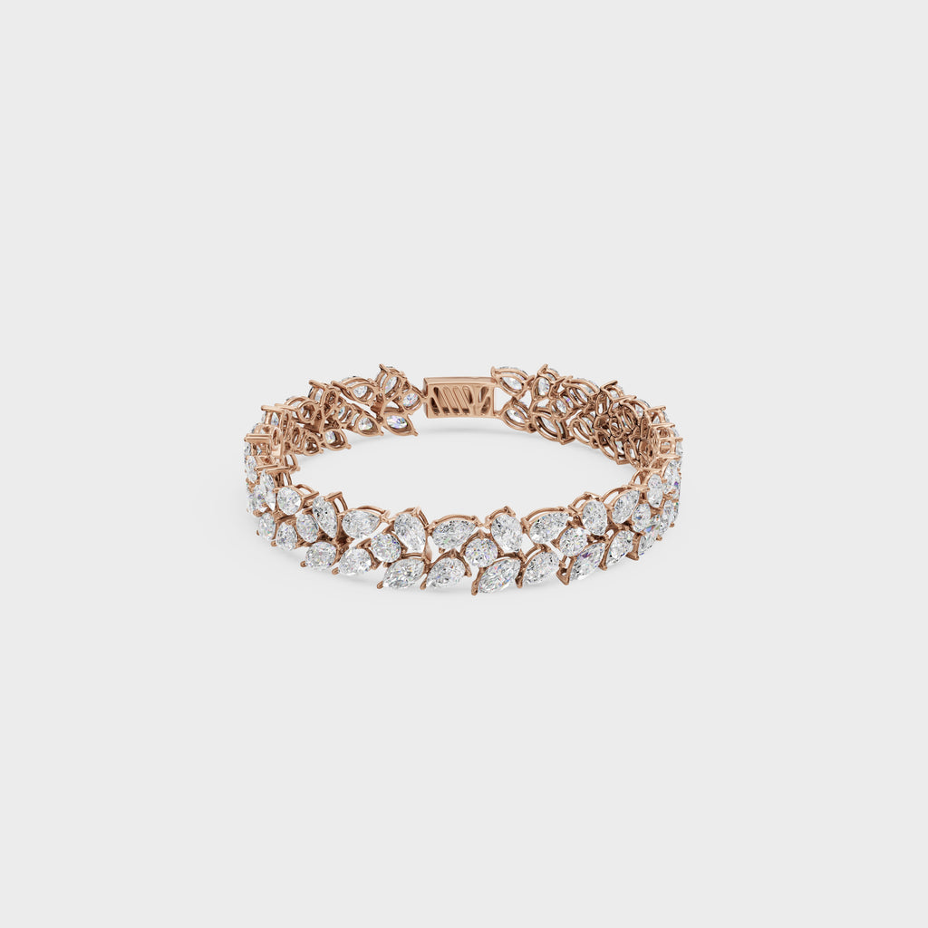 Elegant Pear Cut Tennis Bracelet