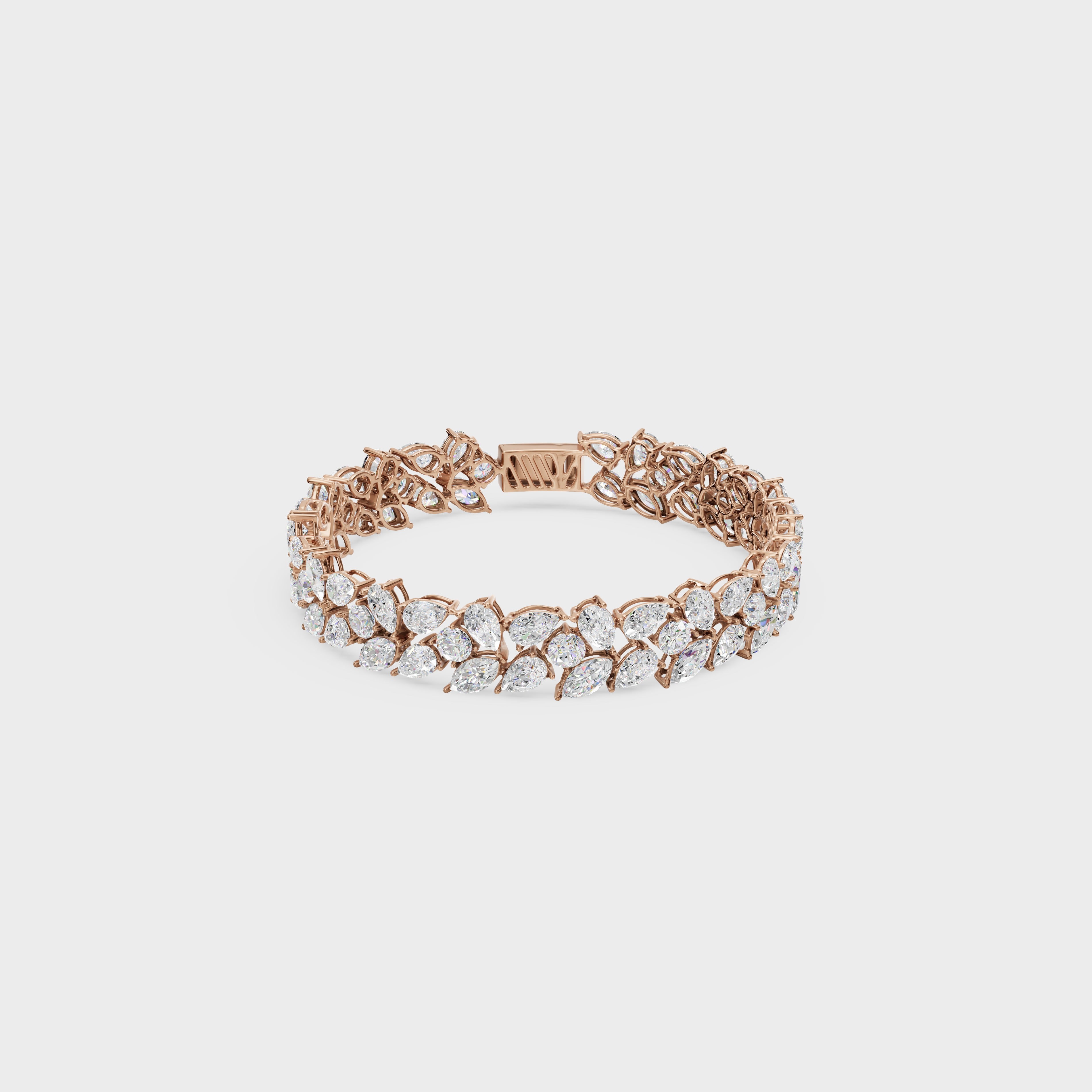 Elegant Pear Cut Tennis Bracelet