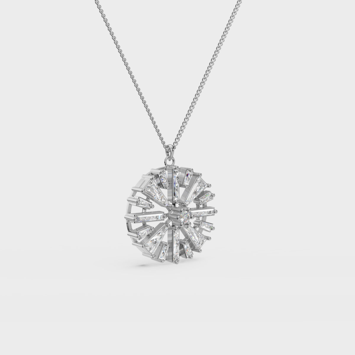 Lux Modernist Geometric Sun Pendant