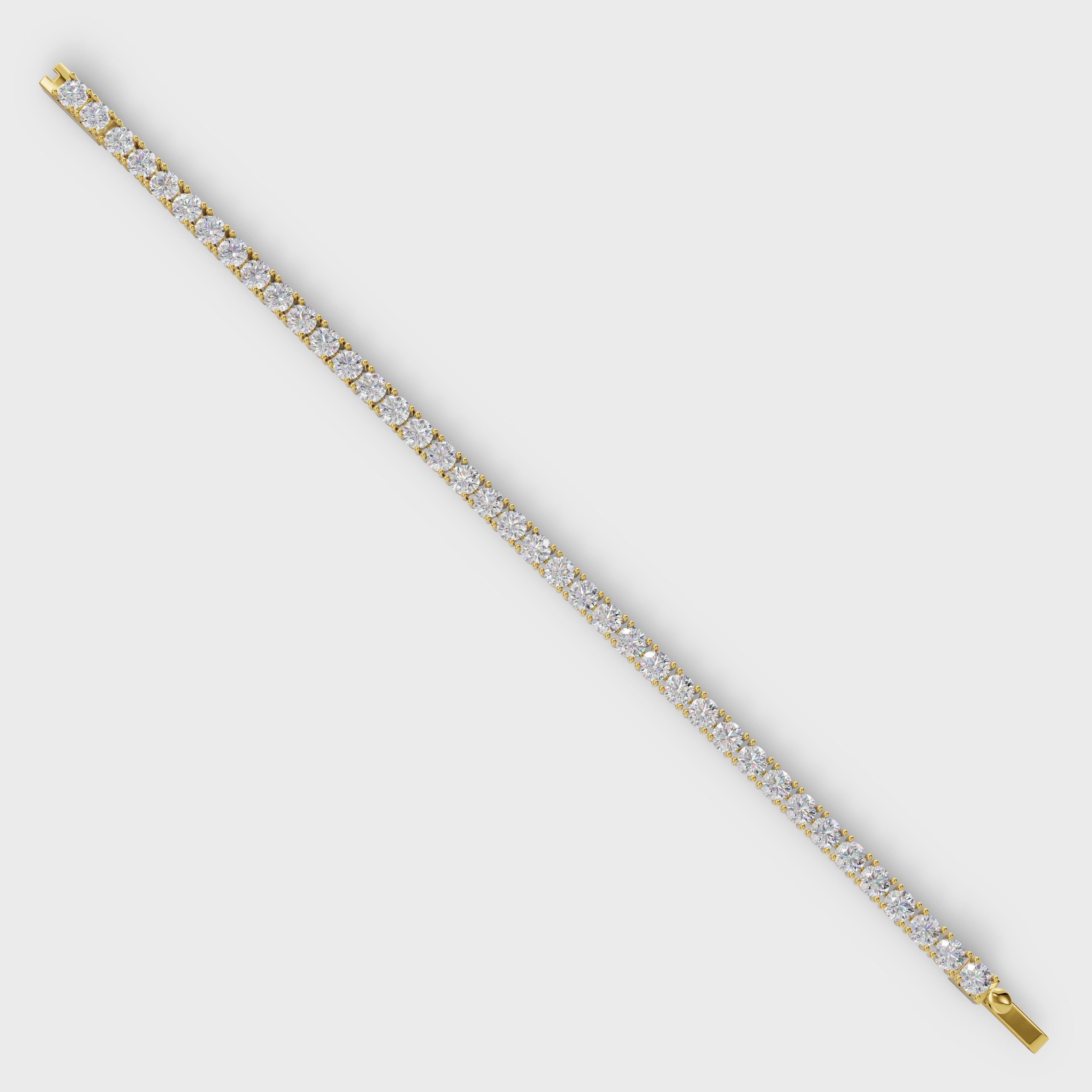0.21 Ct Elegant Diamond Tennis Bracelet