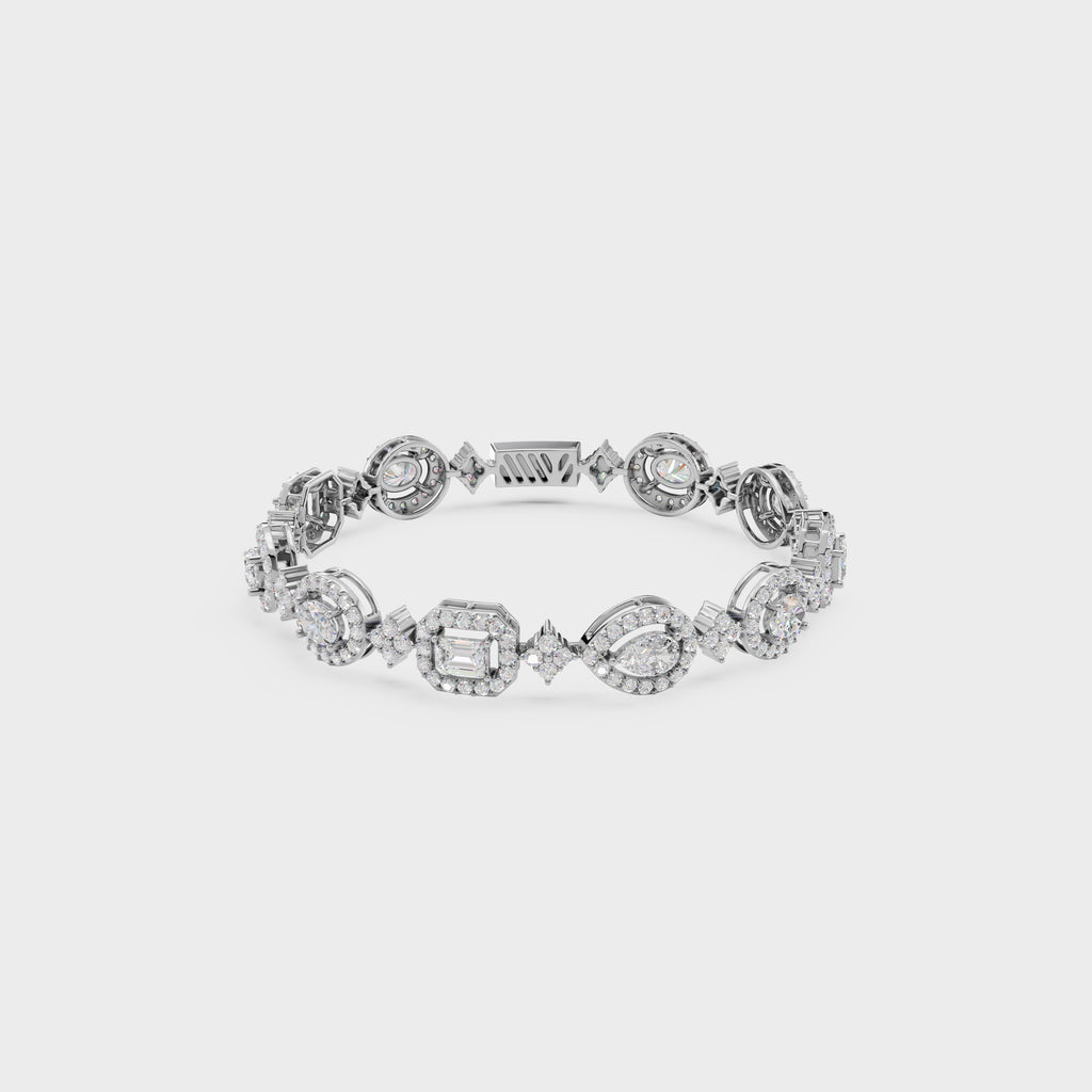 Symphony Of Shapes Tennis Bracelet