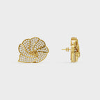 Shell inspired Diamond Ear Tops