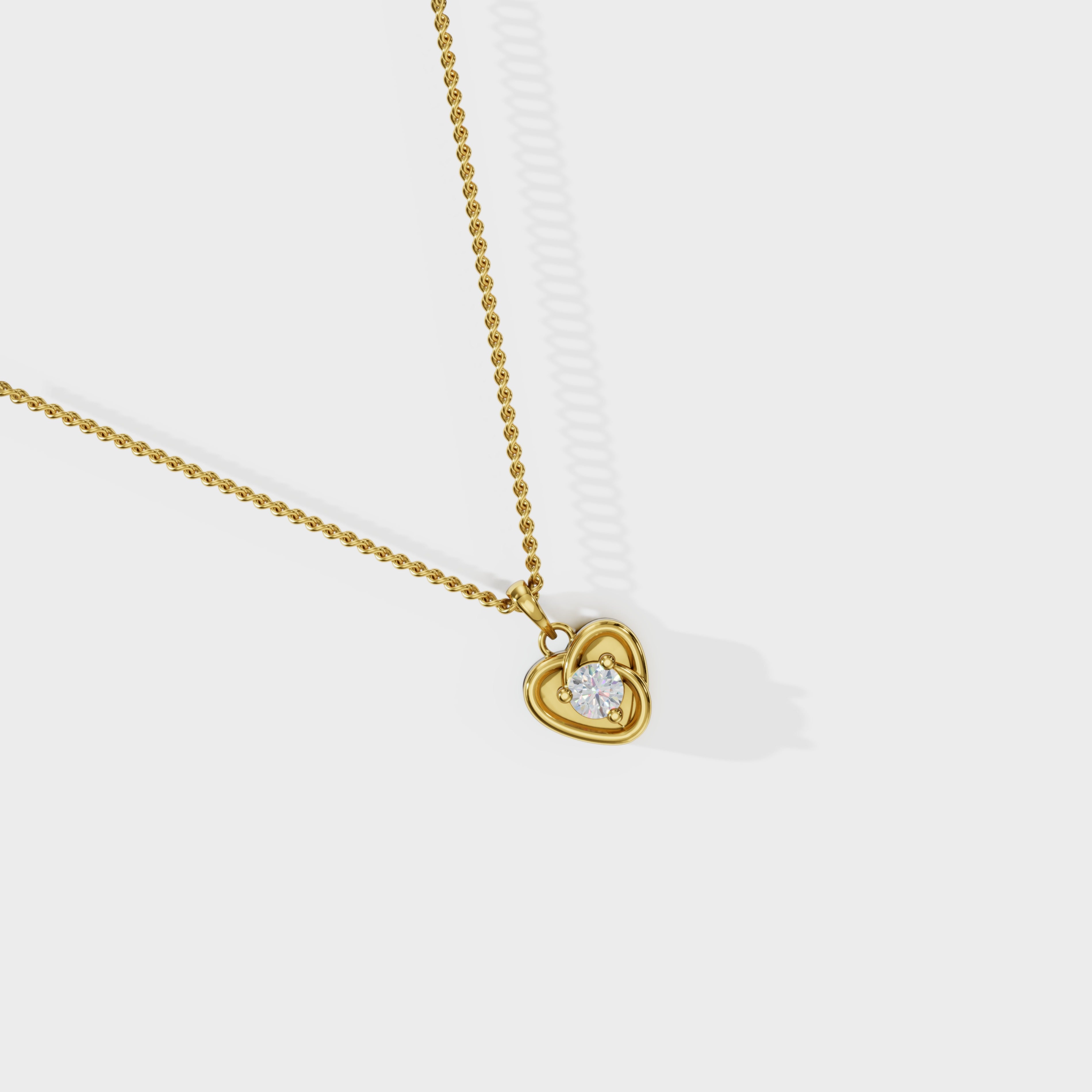 Heartglow Diamond Pendant
