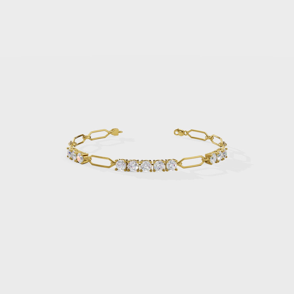 Crystal Grid Diamond Bracelet