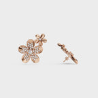 Two-Tier Flower Stud Earrings