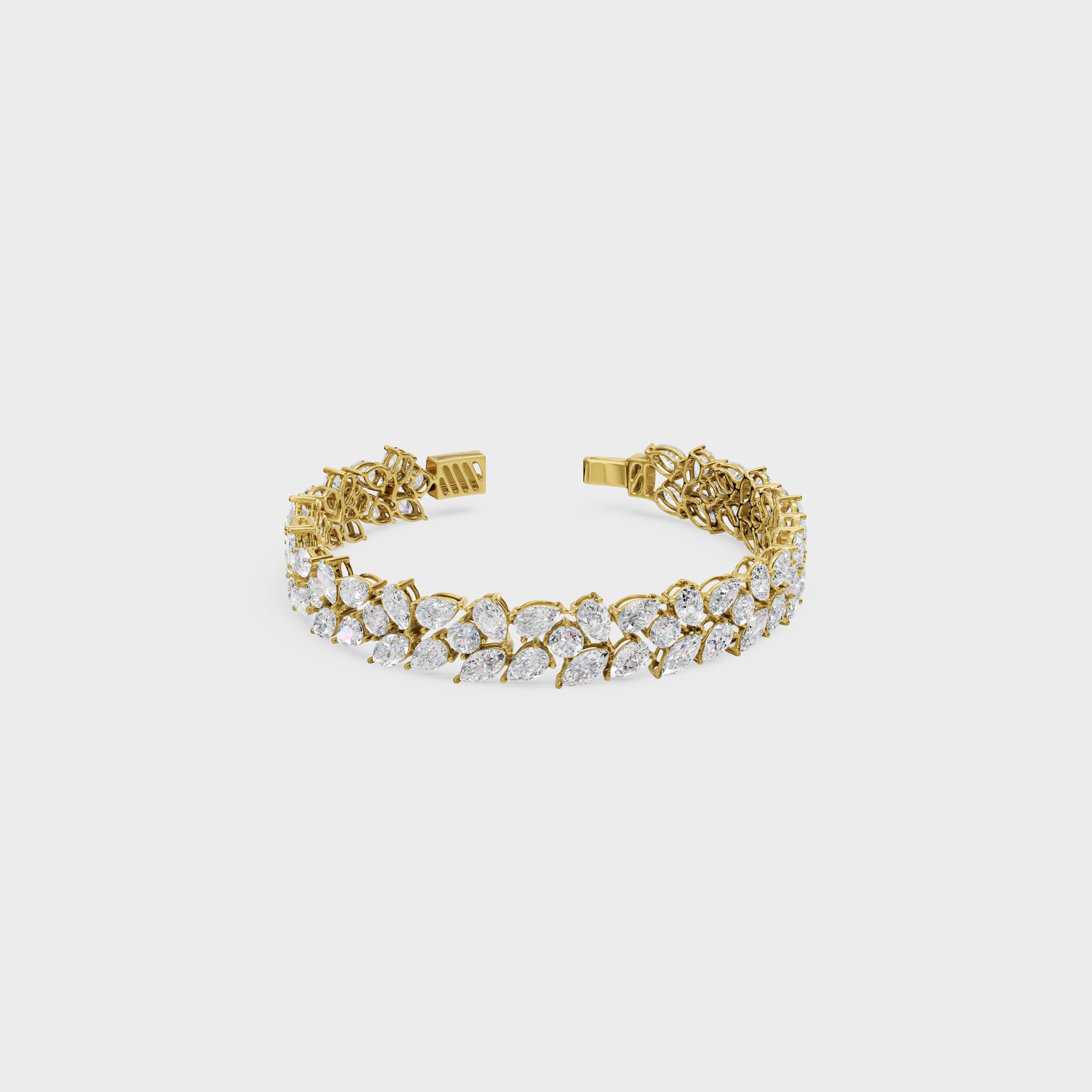 Elegant Pear Cut Tennis Bracelet