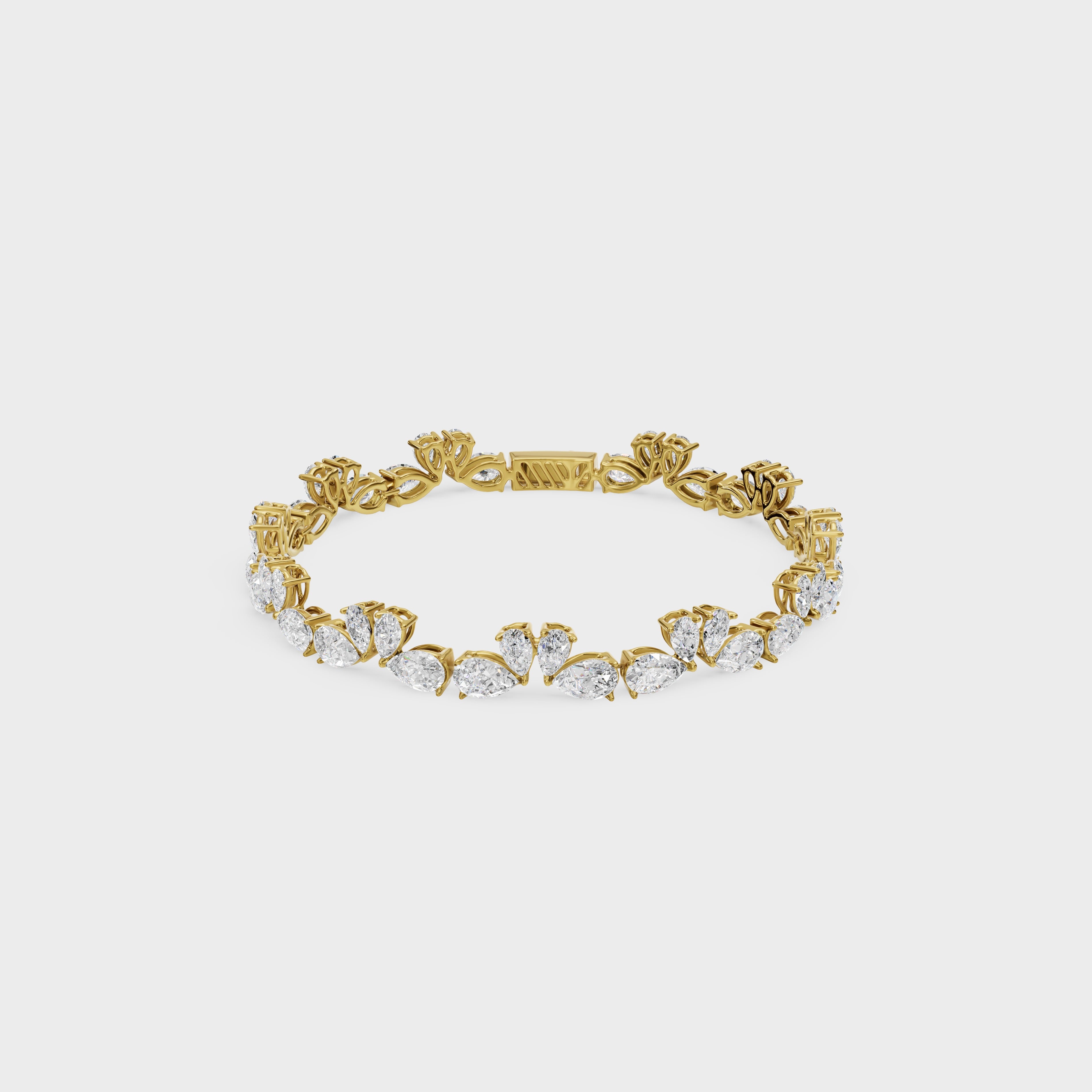 Luminious Love Of Swan Diamond Bracelet