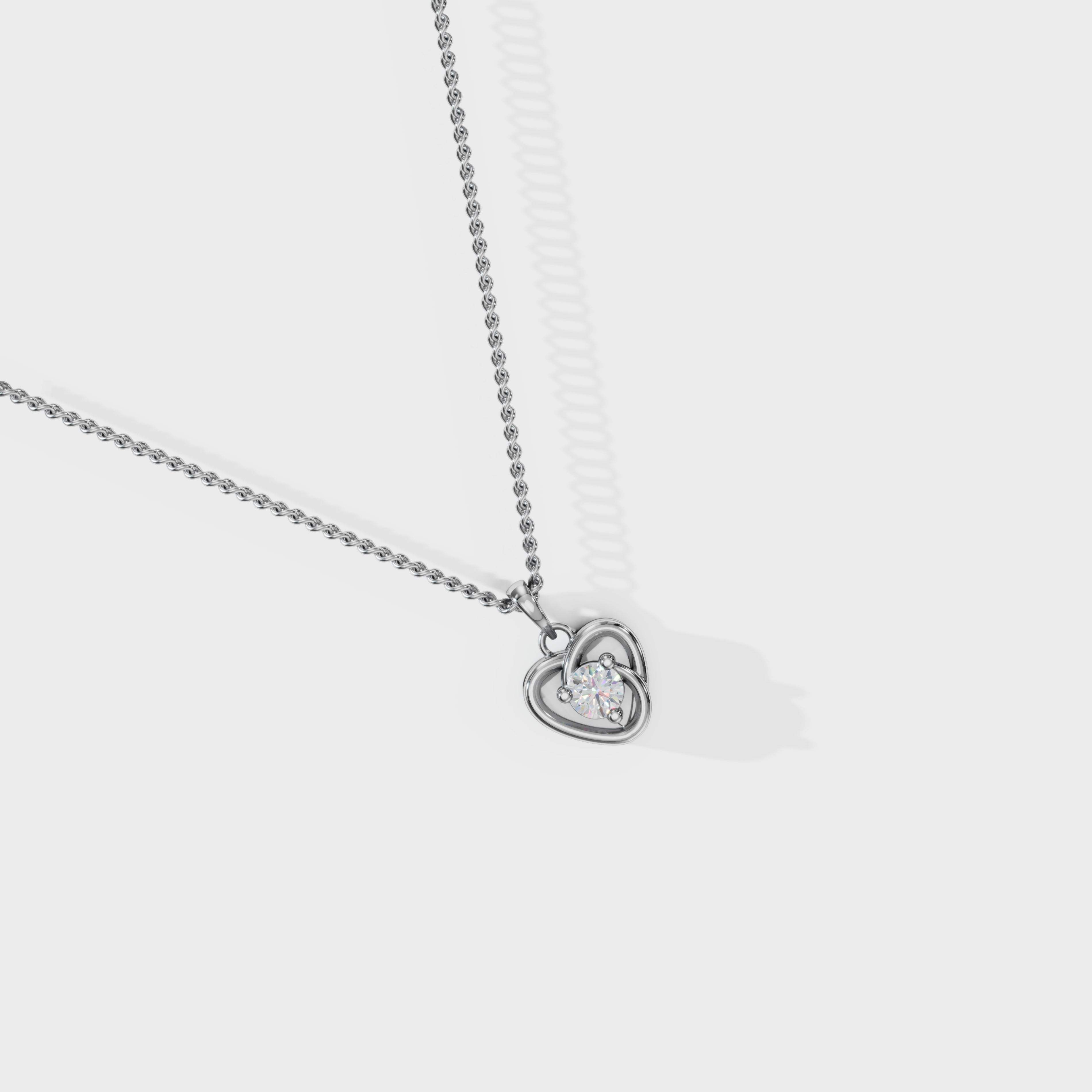 Heartglow Diamond Pendant