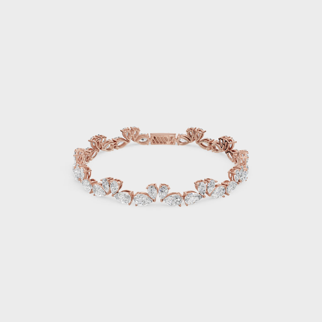 Luminious Love Of Swan Diamond Bracelet