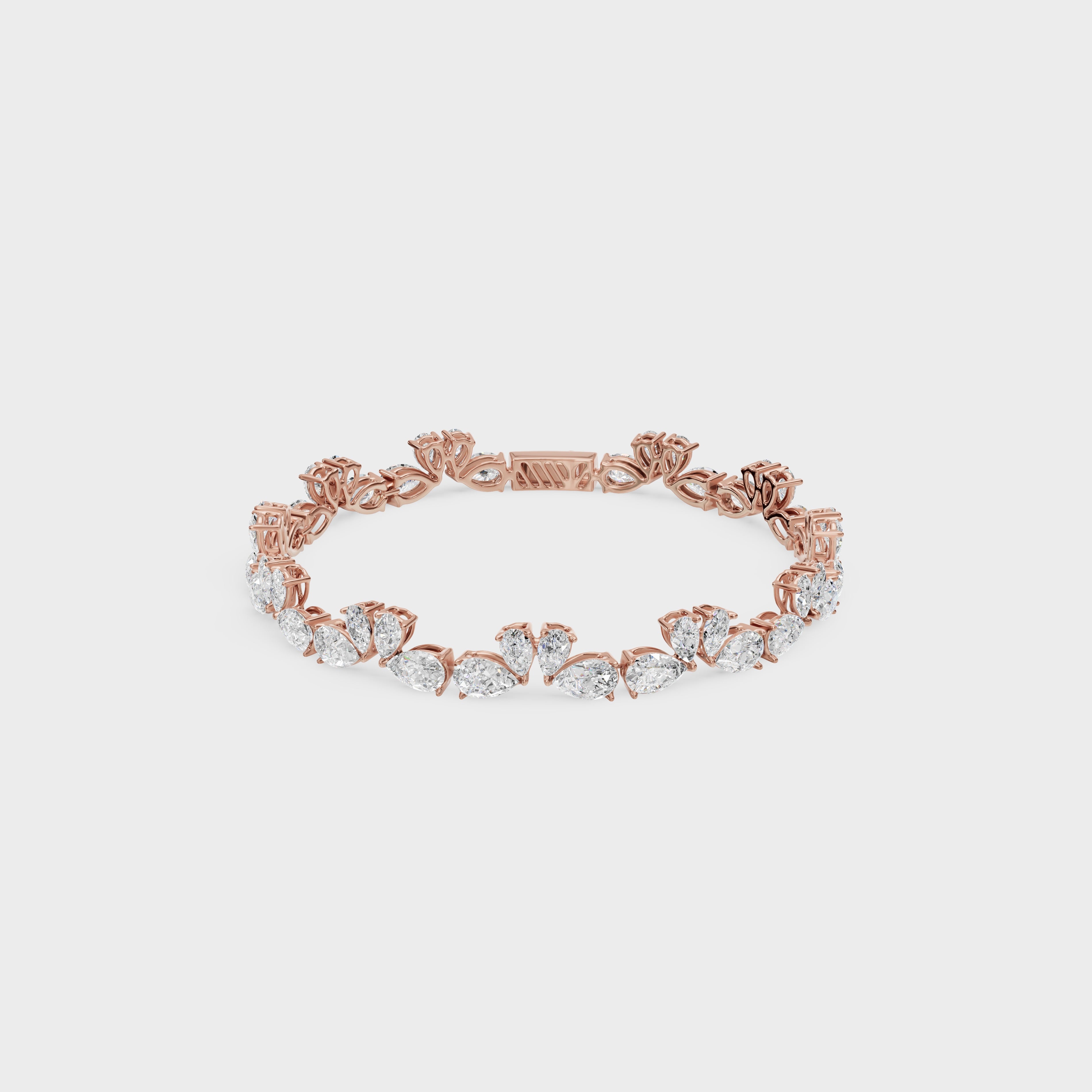 Luminious Love Of Swan Diamond Bracelet
